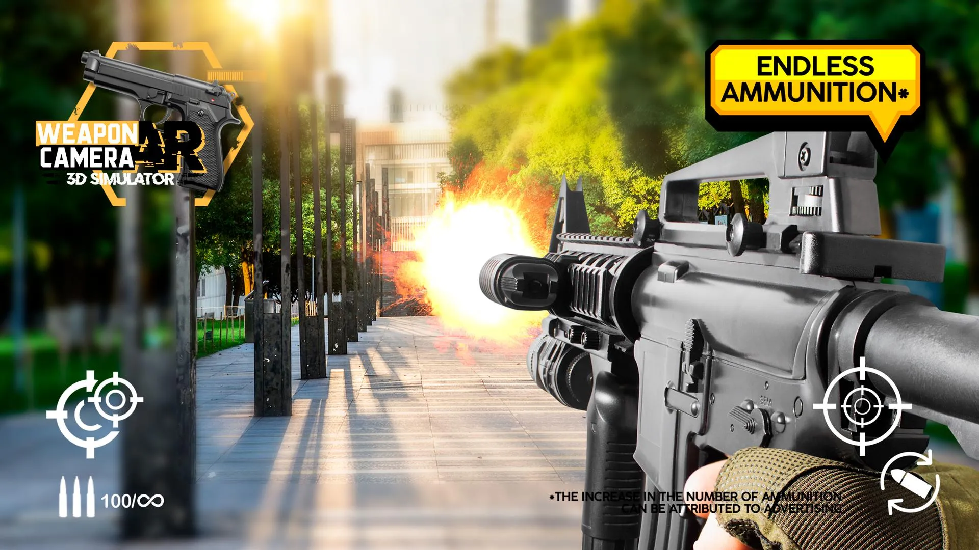 Weapon AR camera 3d simulator | Indus Appstore | Screenshot