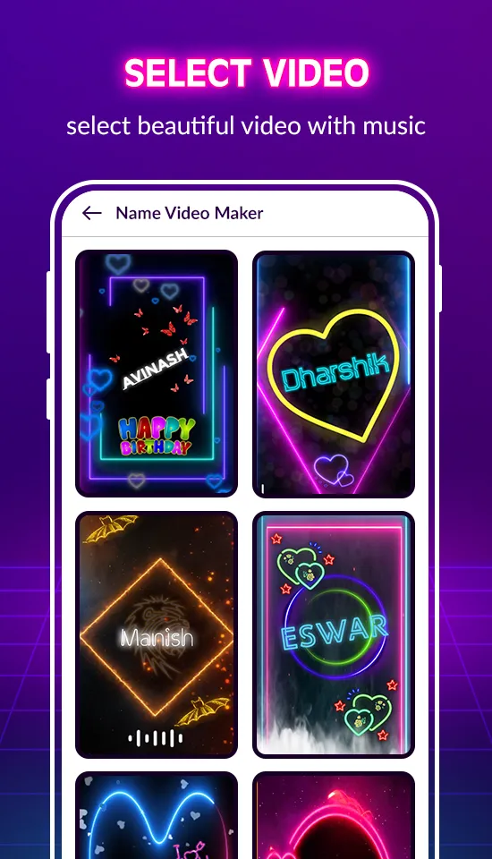 Name Art Video Maker | Indus Appstore | Screenshot