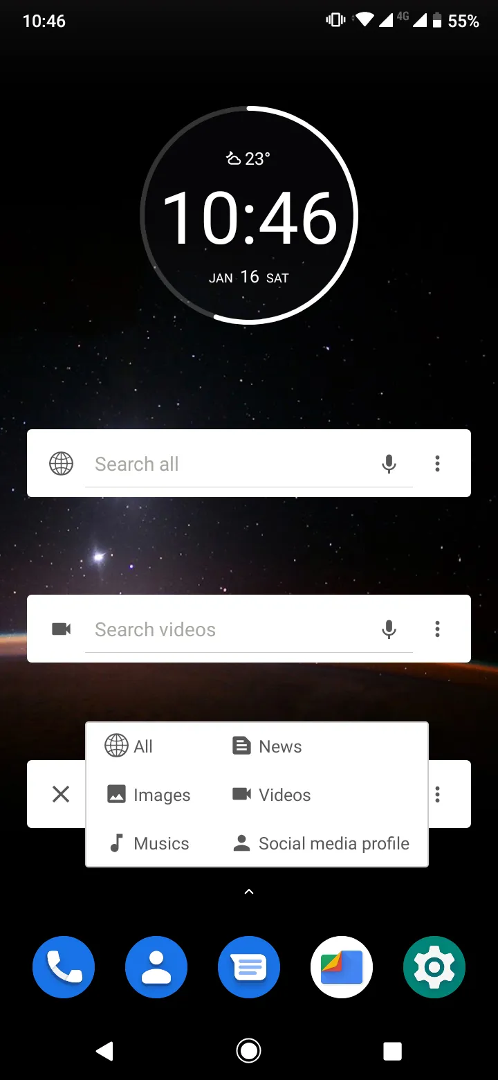 Multi Search Widget | Indus Appstore | Screenshot