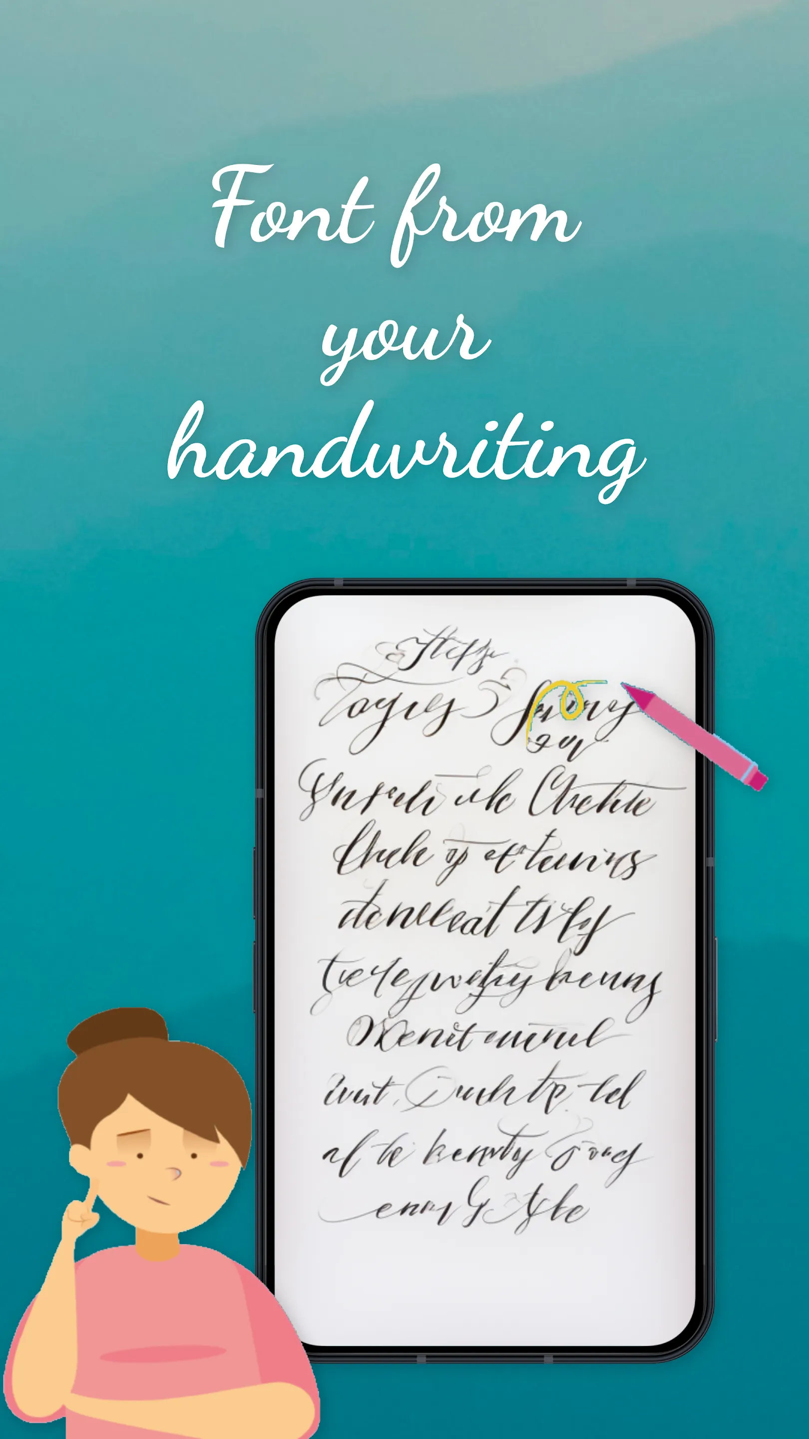 HandWriting Font Maker | Indus Appstore | Screenshot