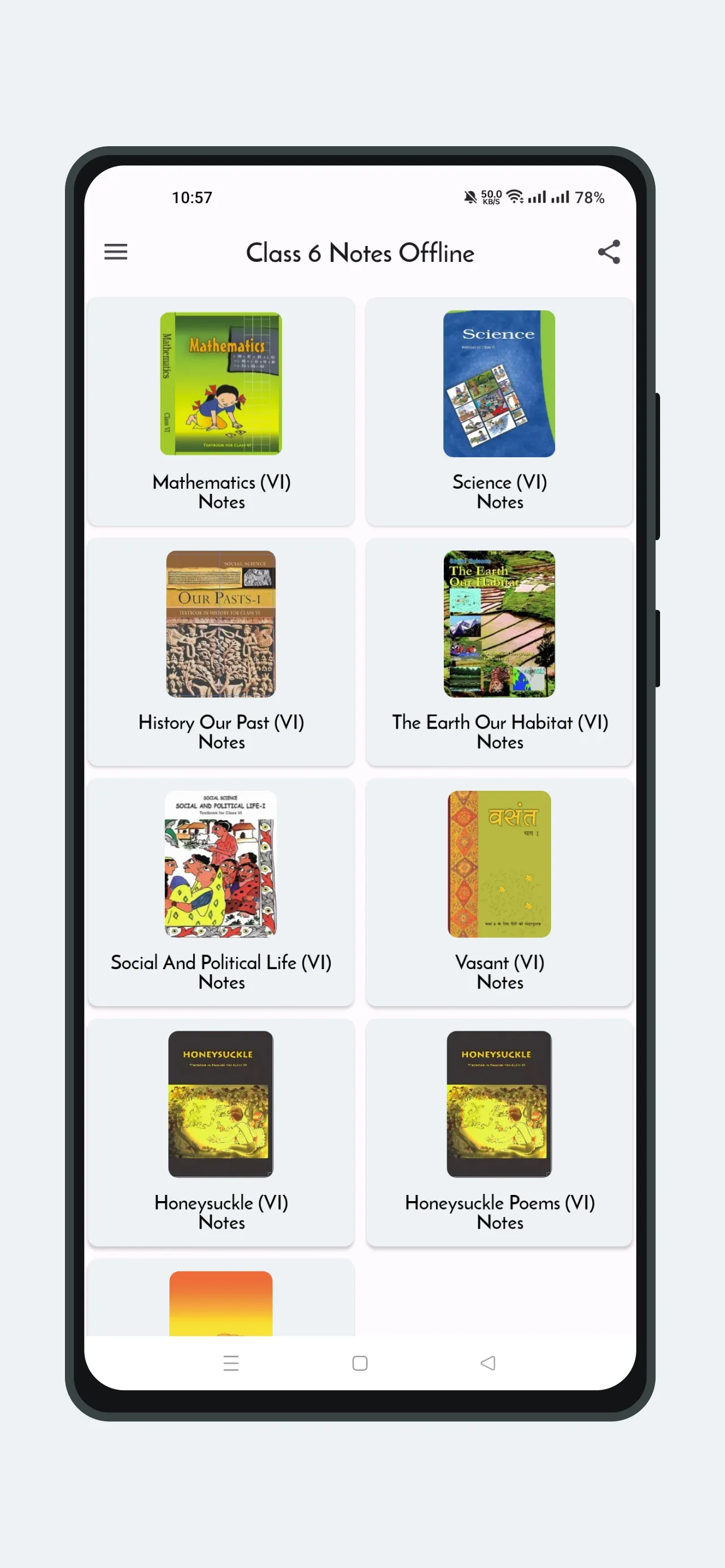 Class 6 Notes Offline | Indus Appstore | Screenshot