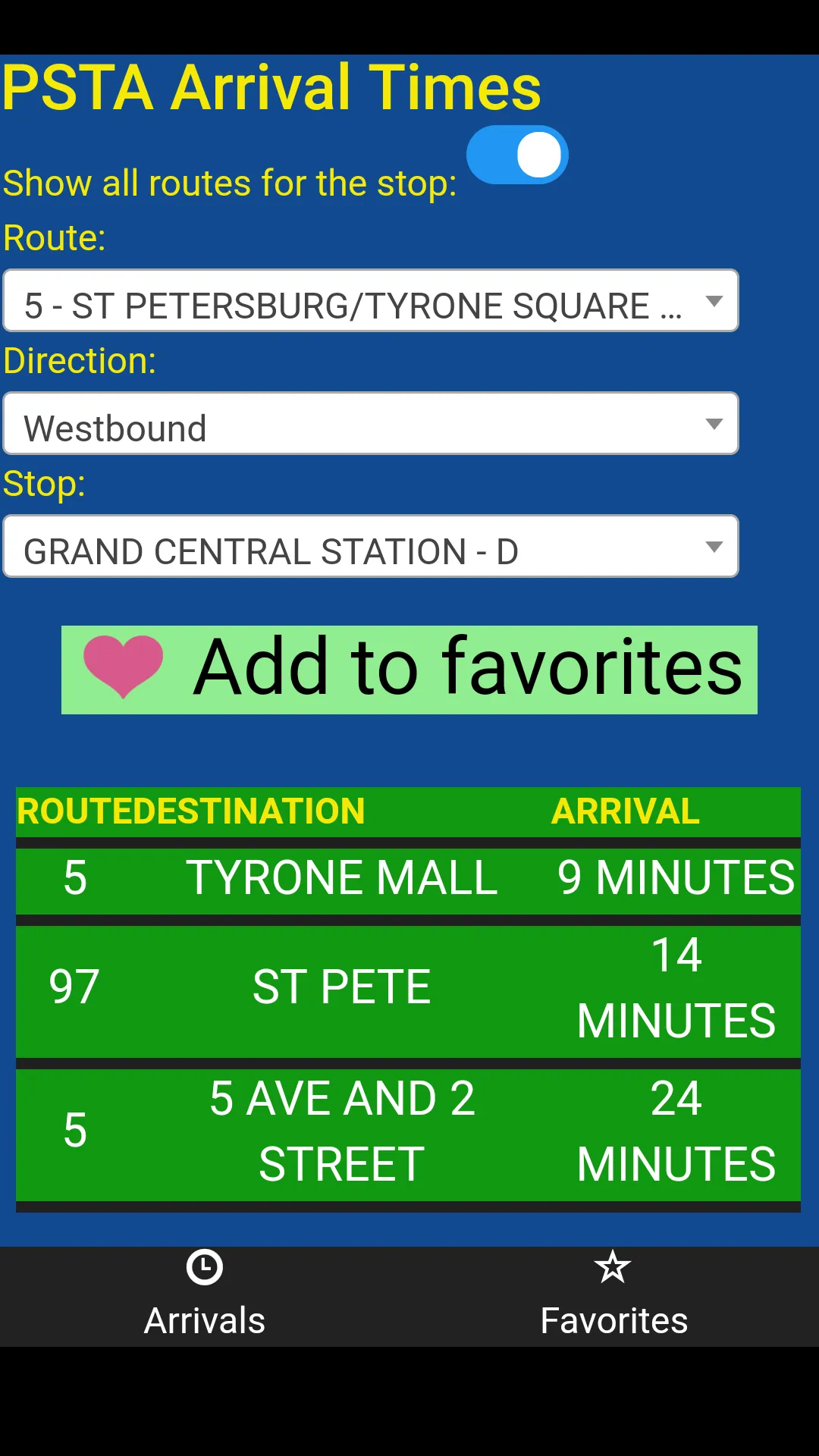 Pinellas County PSTA Bus Track | Indus Appstore | Screenshot