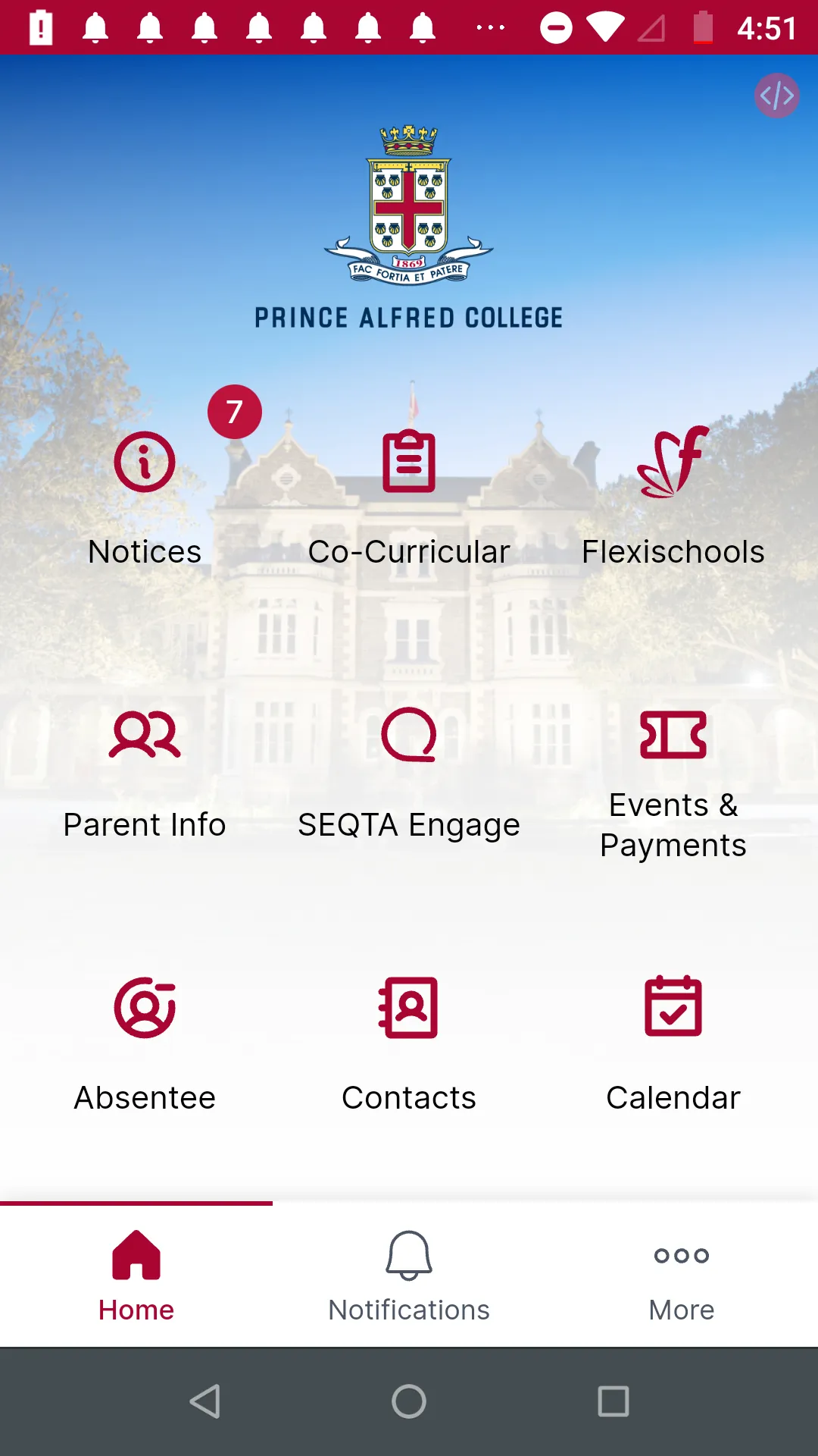 PRINCE ALFRED COLLEGE | Indus Appstore | Screenshot