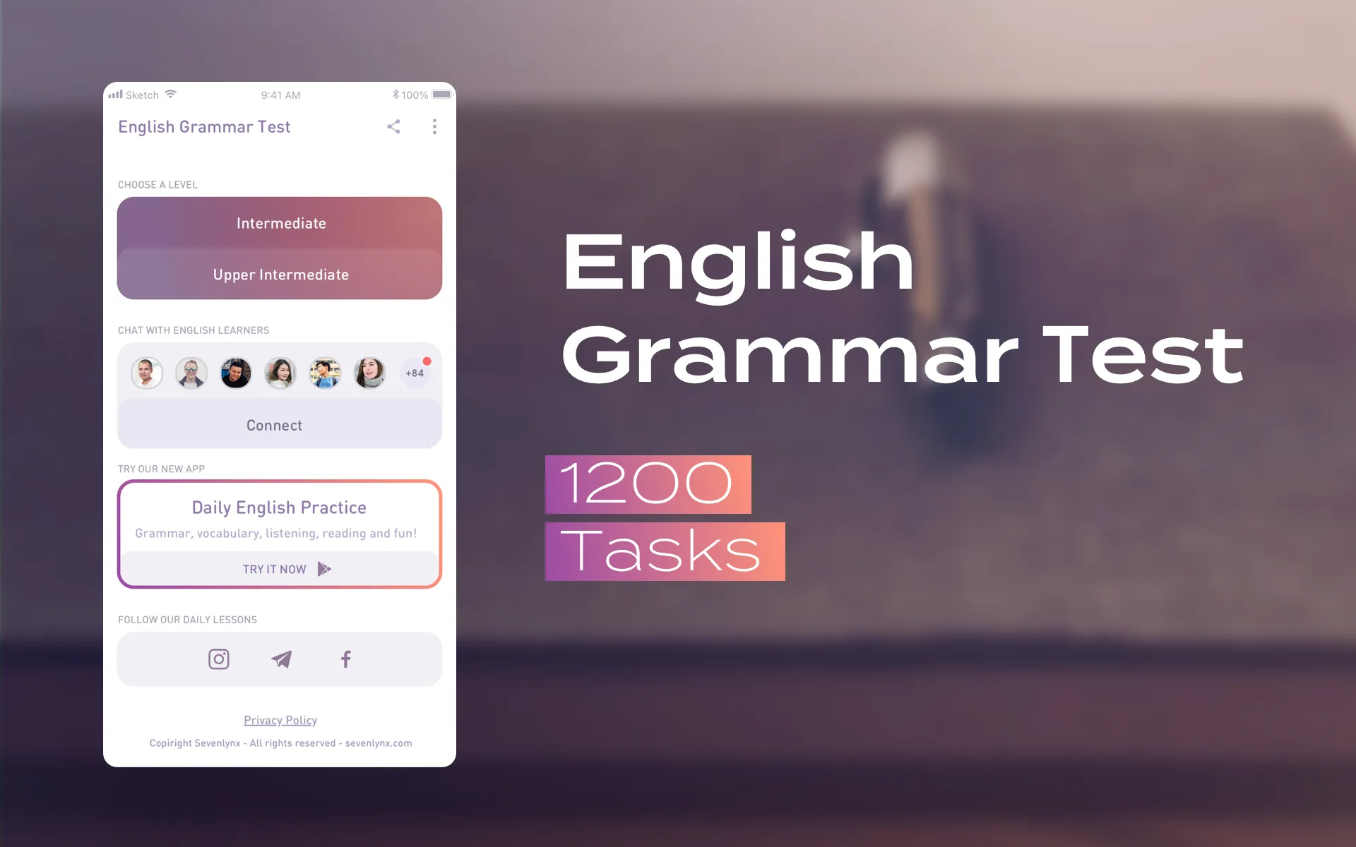 English Grammar Test | Indus Appstore | Screenshot