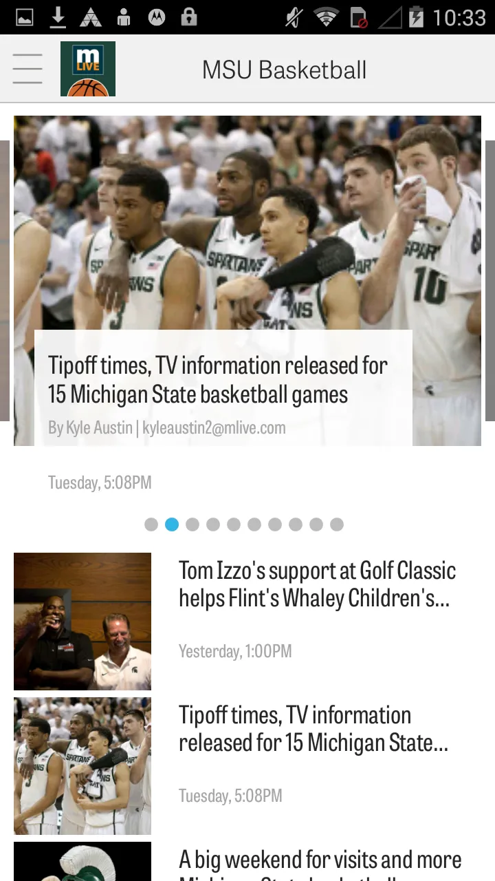 MLive.com: MSU Basketball News | Indus Appstore | Screenshot