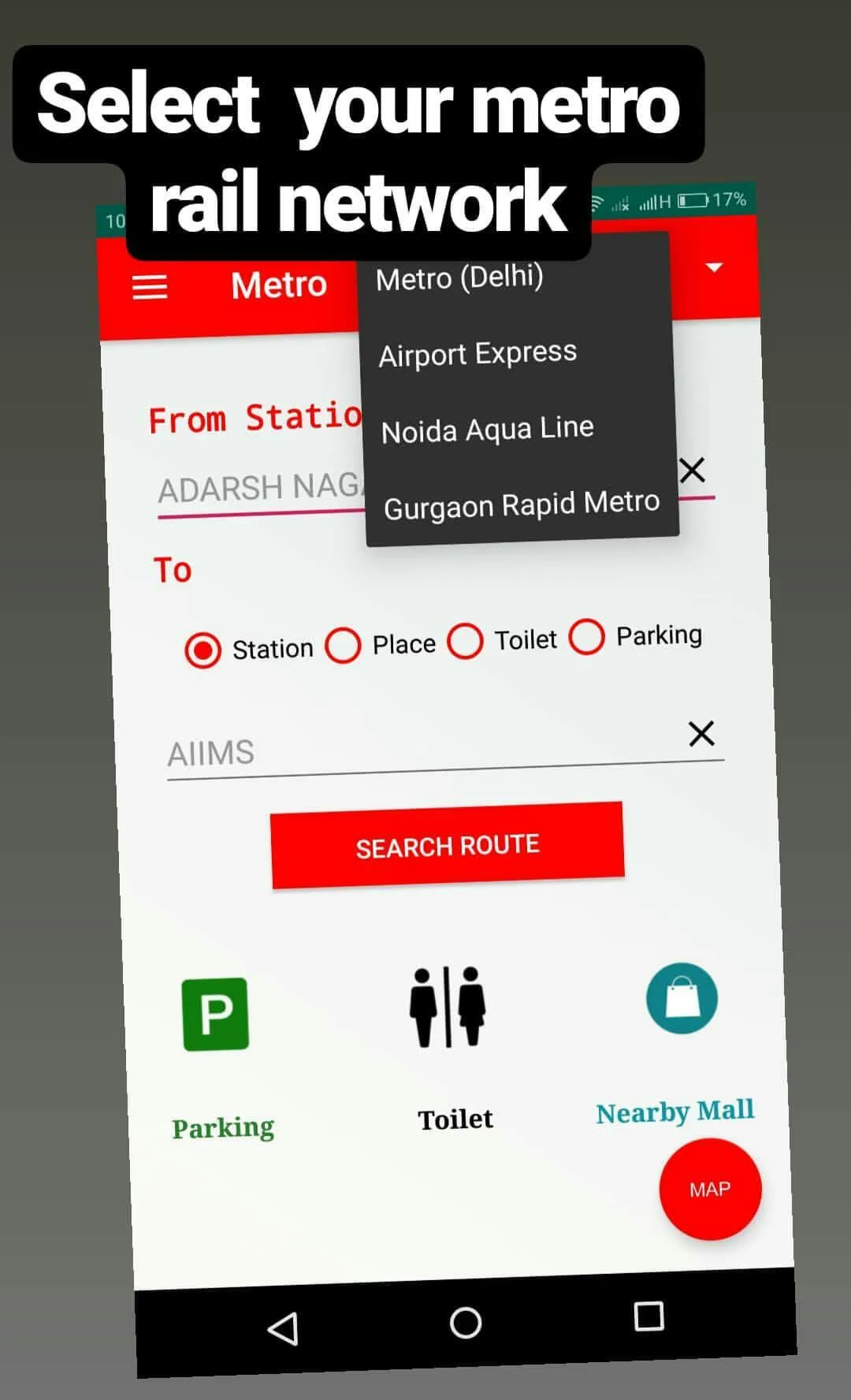 Delhi Metro Traveller | Indus Appstore | Screenshot