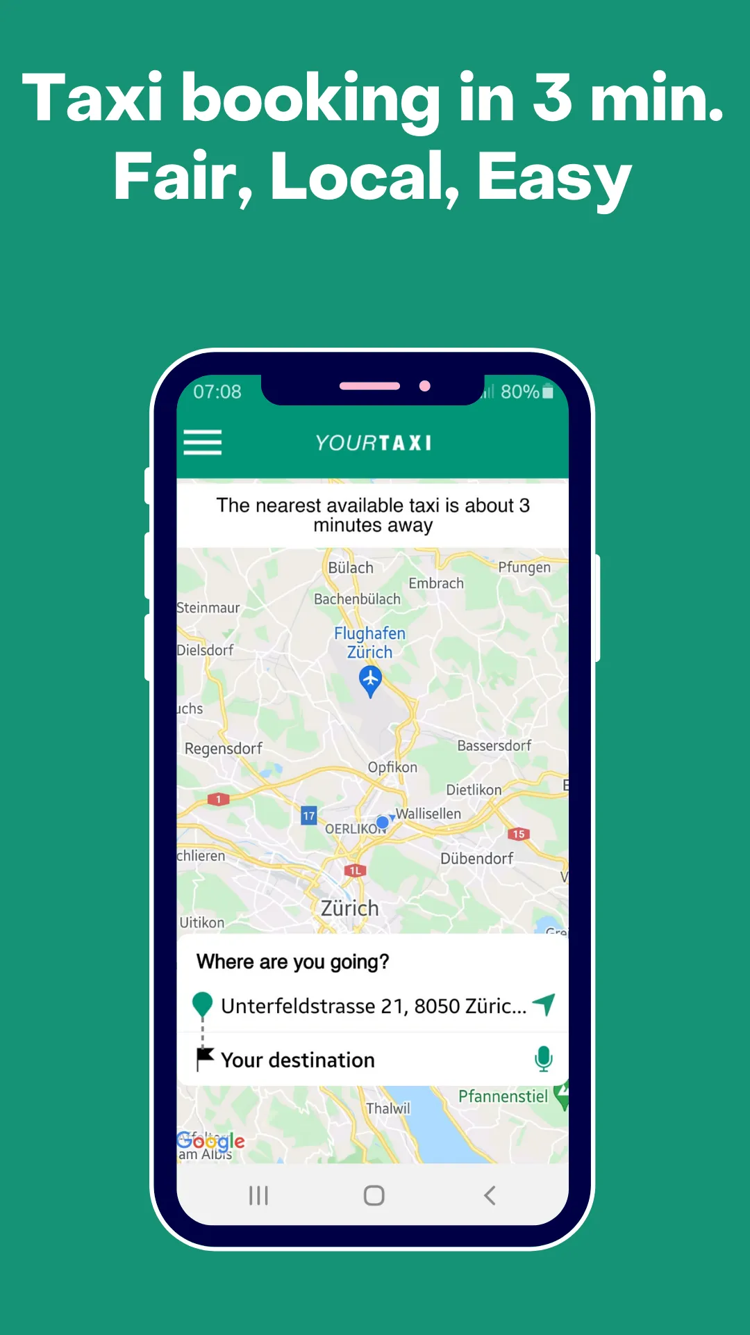 YOURTAXI - Request Taxi 24h | Indus Appstore | Screenshot