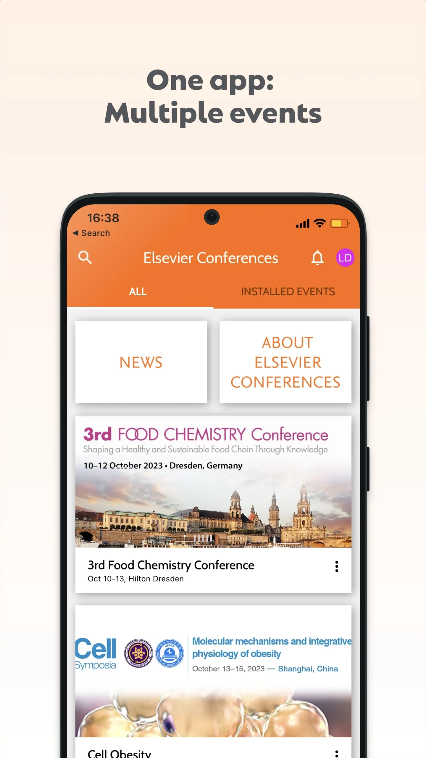 Conferences | Indus Appstore | Screenshot