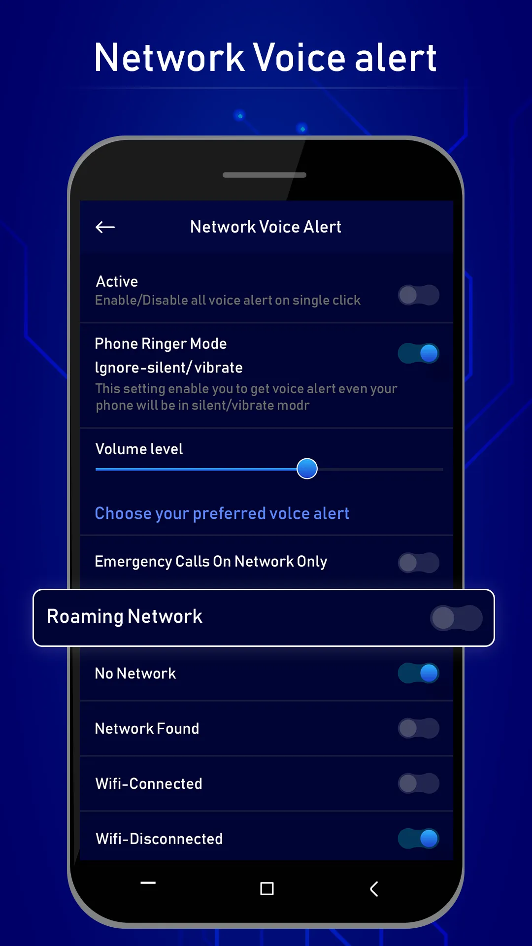 Network Voice Alert | Indus Appstore | Screenshot