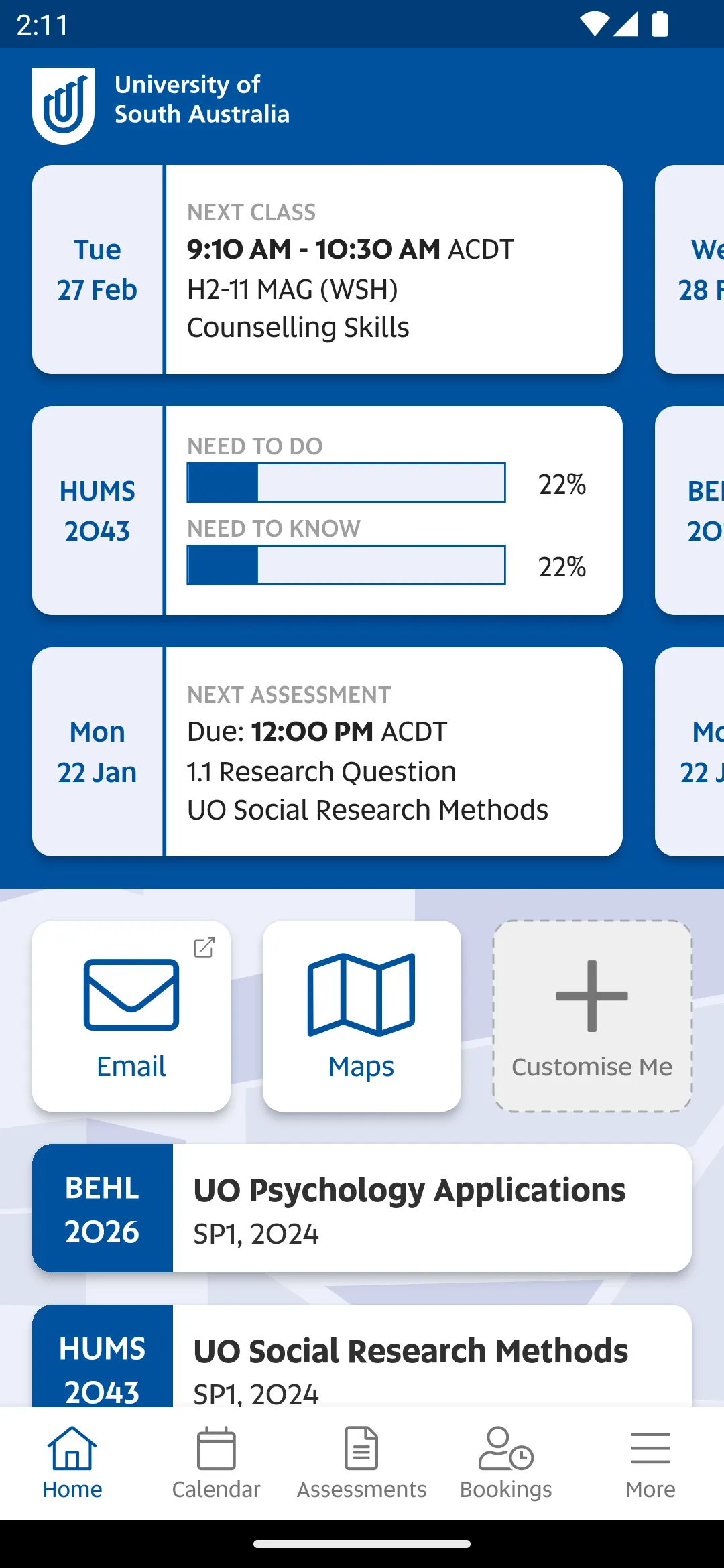 UniSA App | Indus Appstore | Screenshot