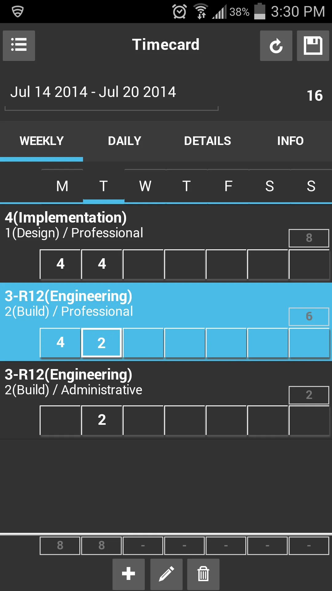 AECOM TimeSpeed | Indus Appstore | Screenshot