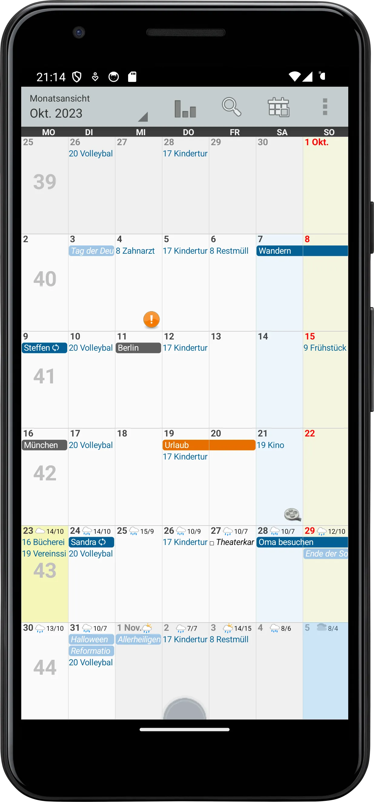 Personal Calendar lite | Indus Appstore | Screenshot