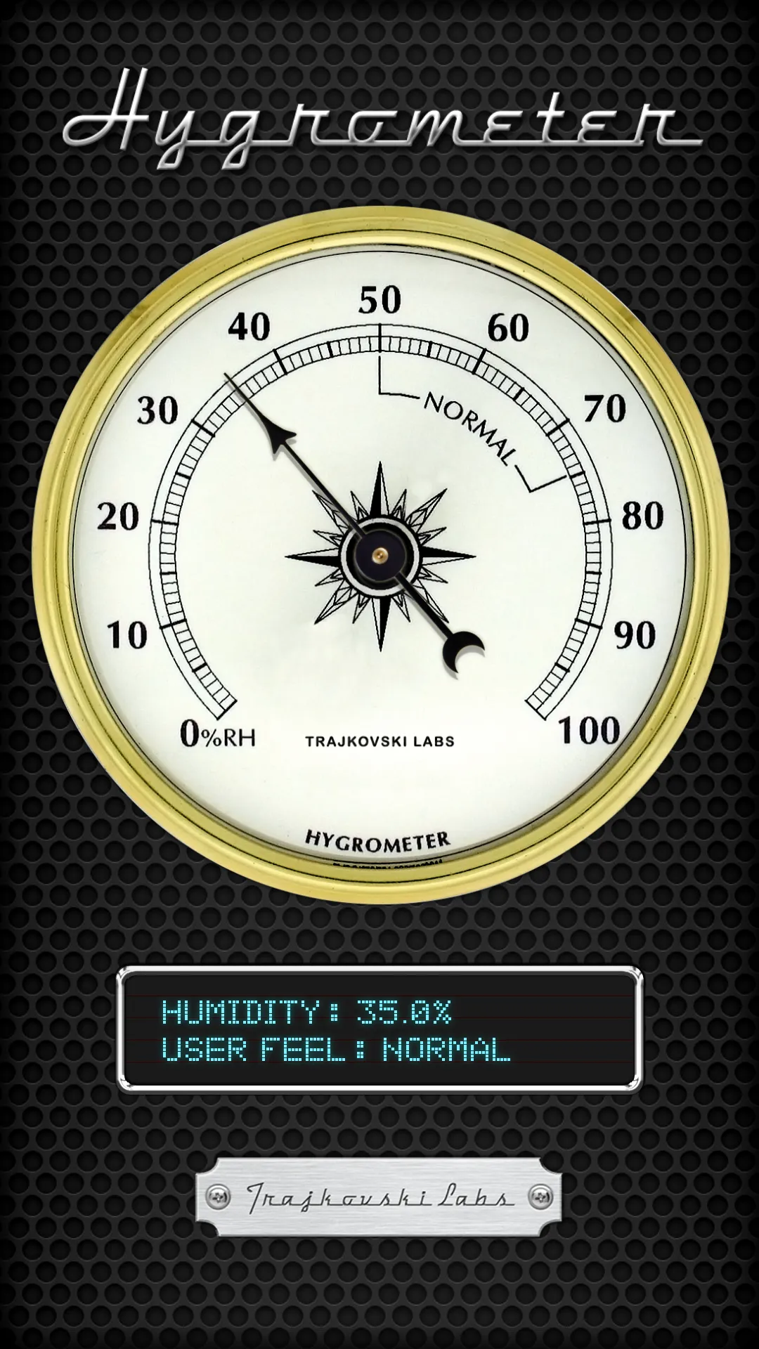 Hygrometer - Relative Humidity | Indus Appstore | Screenshot