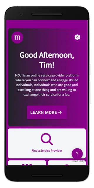 Moji App for Service Providers | Indus Appstore | Screenshot