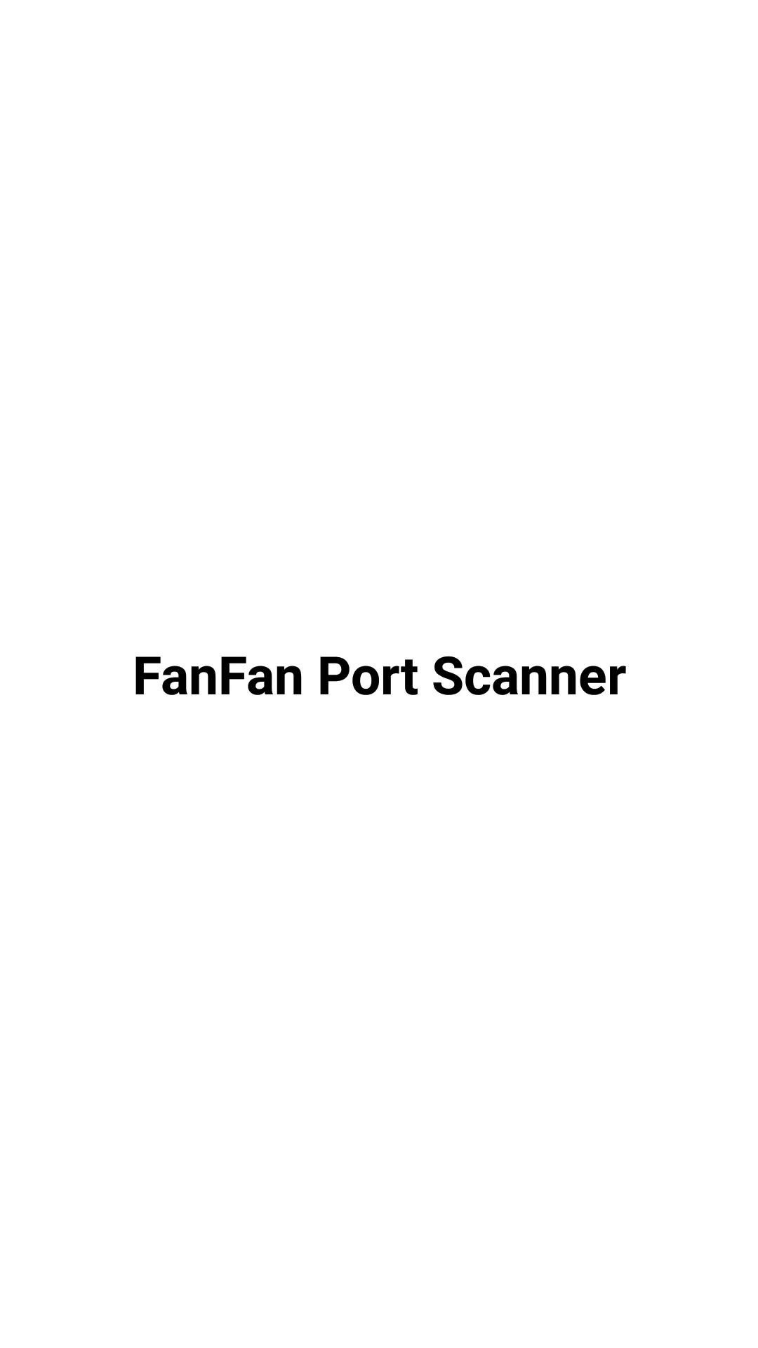 FanFan Port Scanner | Indus Appstore | Screenshot