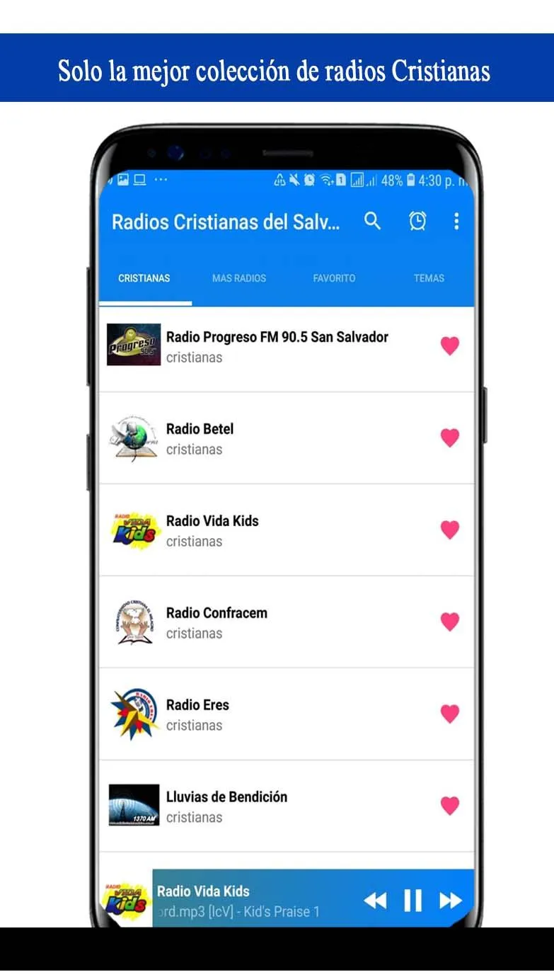 Radios Cristianas del Salvador | Indus Appstore | Screenshot