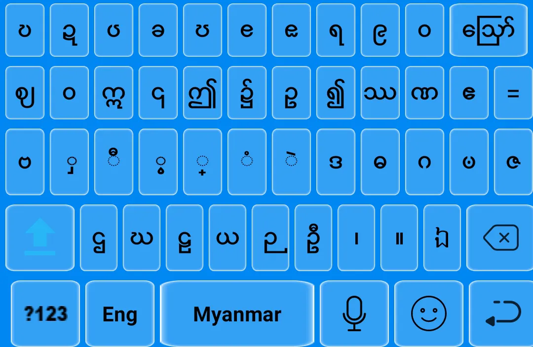 Myanmar keyboard 2020: Zawgyi  | Indus Appstore | Screenshot