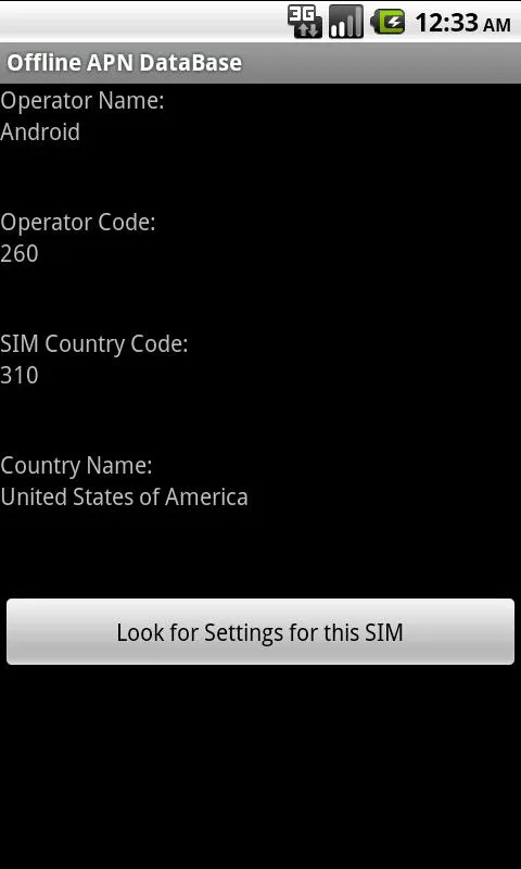 Offline SIM APN Database | Indus Appstore | Screenshot