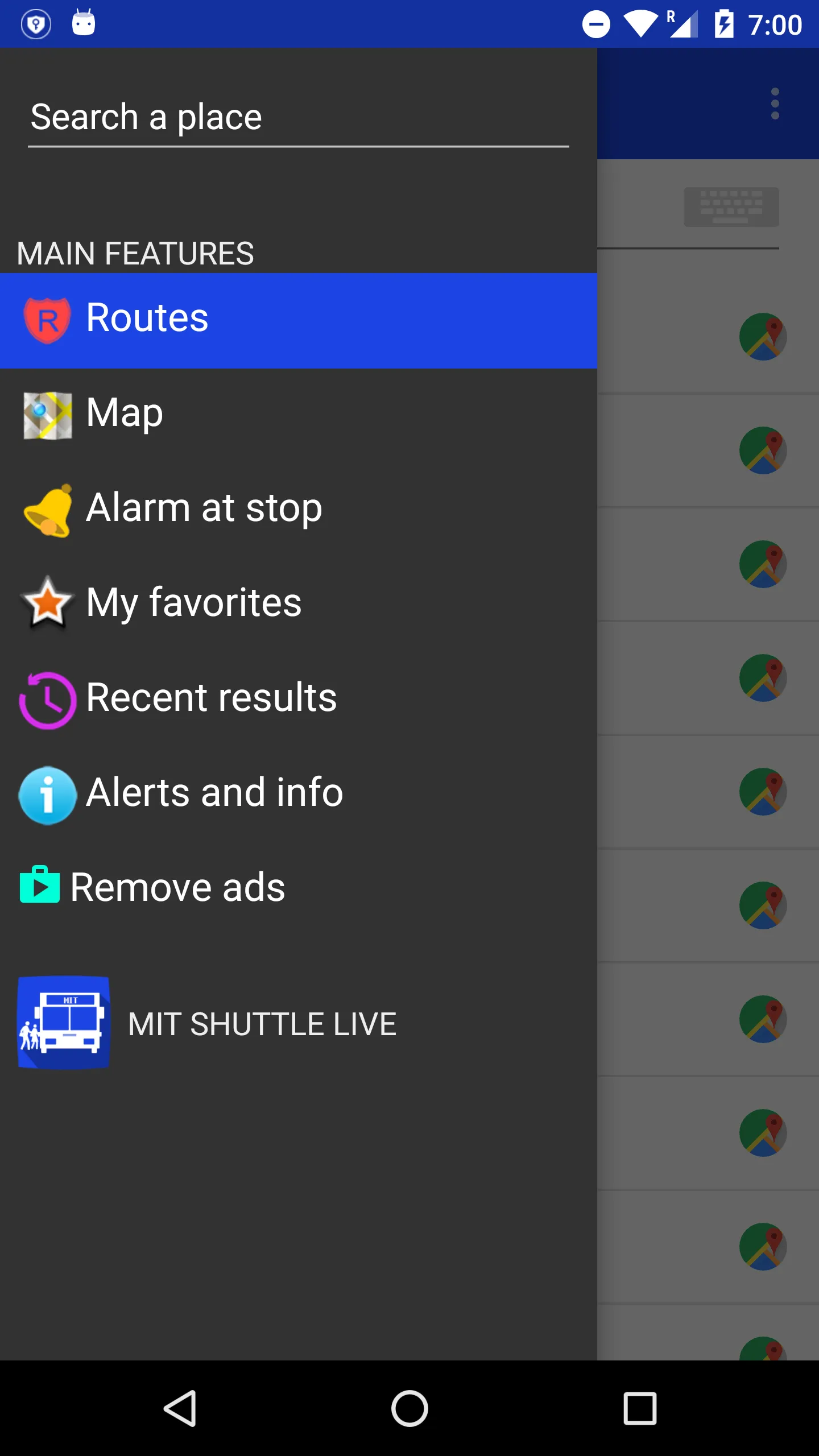 MIT Shuttle Live | Indus Appstore | Screenshot