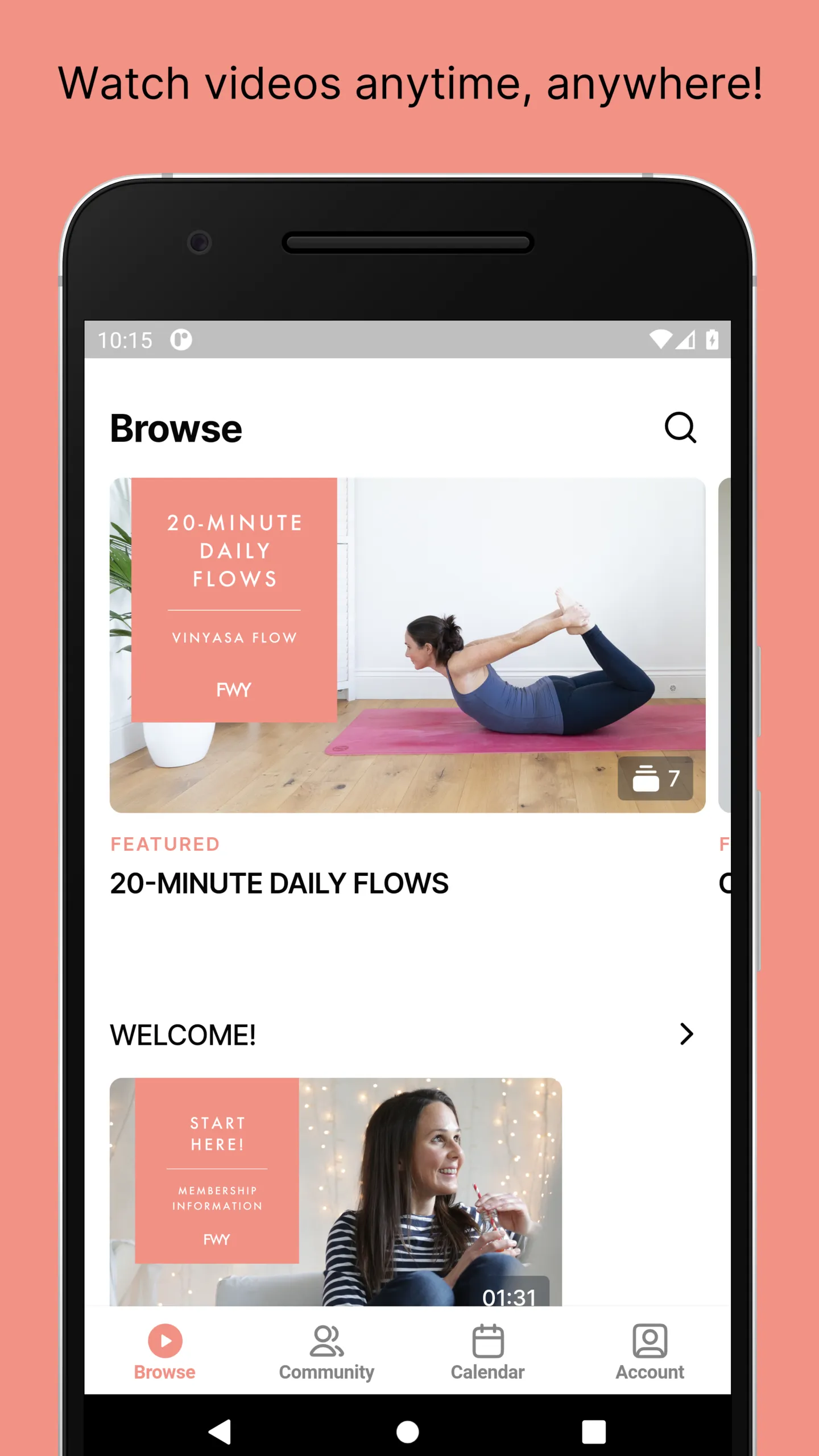 Felicity Wood Yoga | Indus Appstore | Screenshot