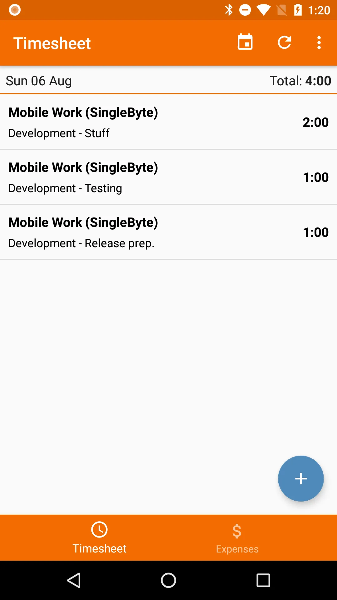 Timesheets | Indus Appstore | Screenshot