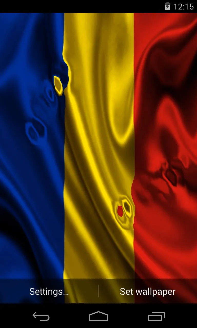 Flag of Romania Live Wallpaper | Indus Appstore | Screenshot