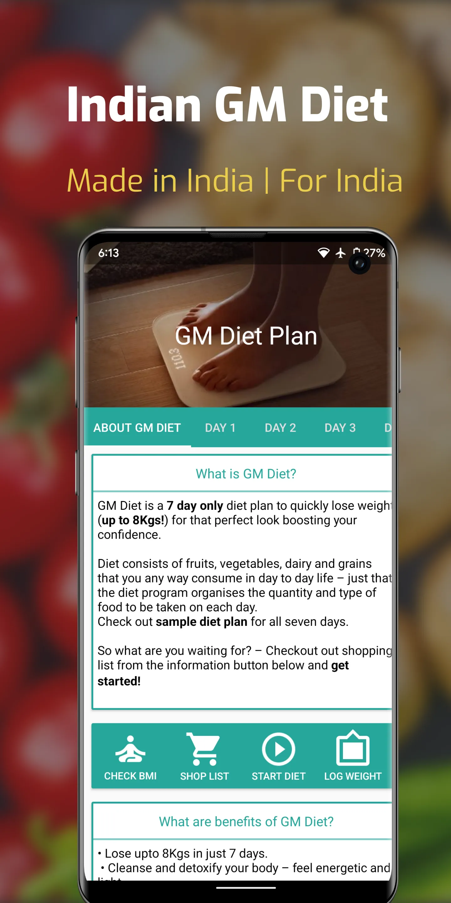 Indian GM Weight Loss Diet BMI | Indus Appstore | Screenshot