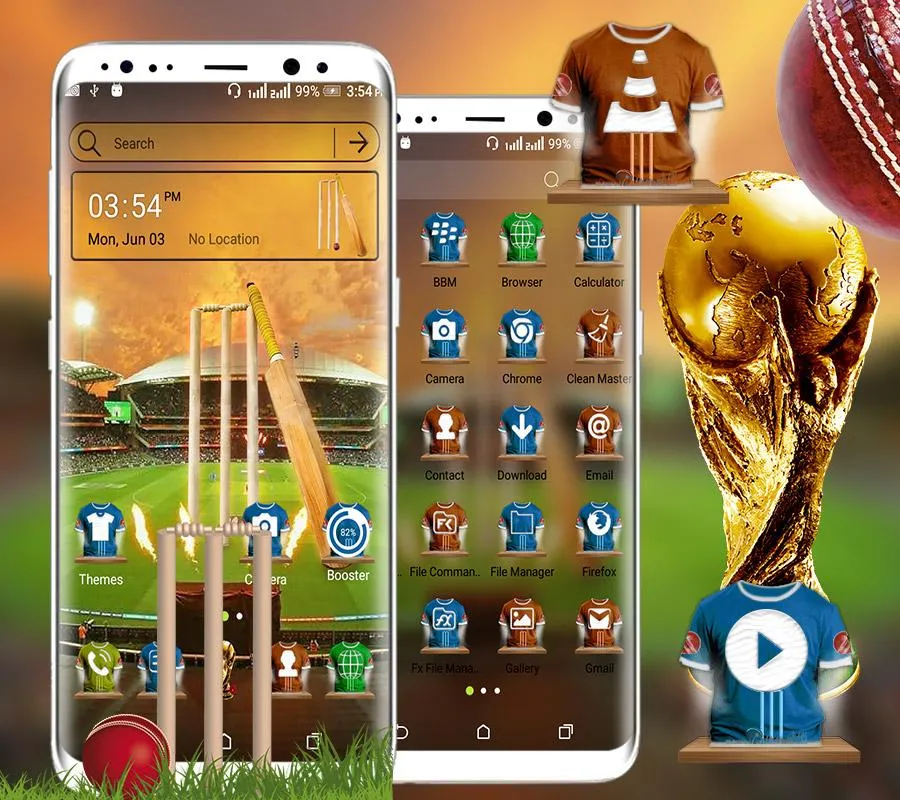 Cricket Launcher Theme | Indus Appstore | Screenshot