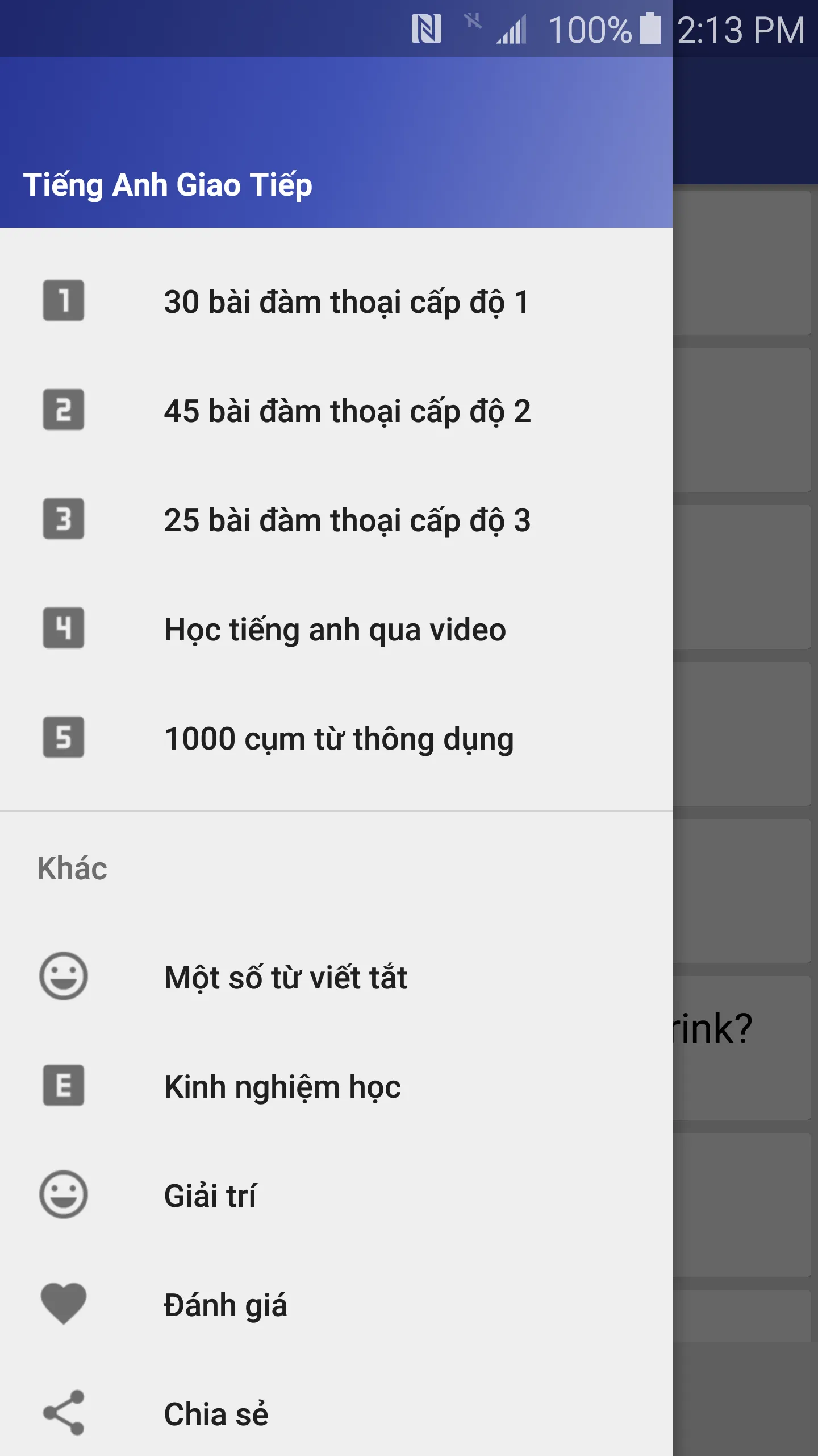 Tiếng Anh Giao Tiếp Căn Bản | Indus Appstore | Screenshot