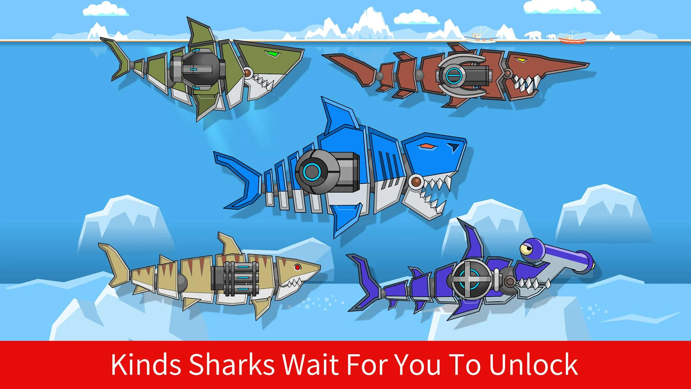 Robot Gun Shark Double Attack | Indus Appstore | Screenshot