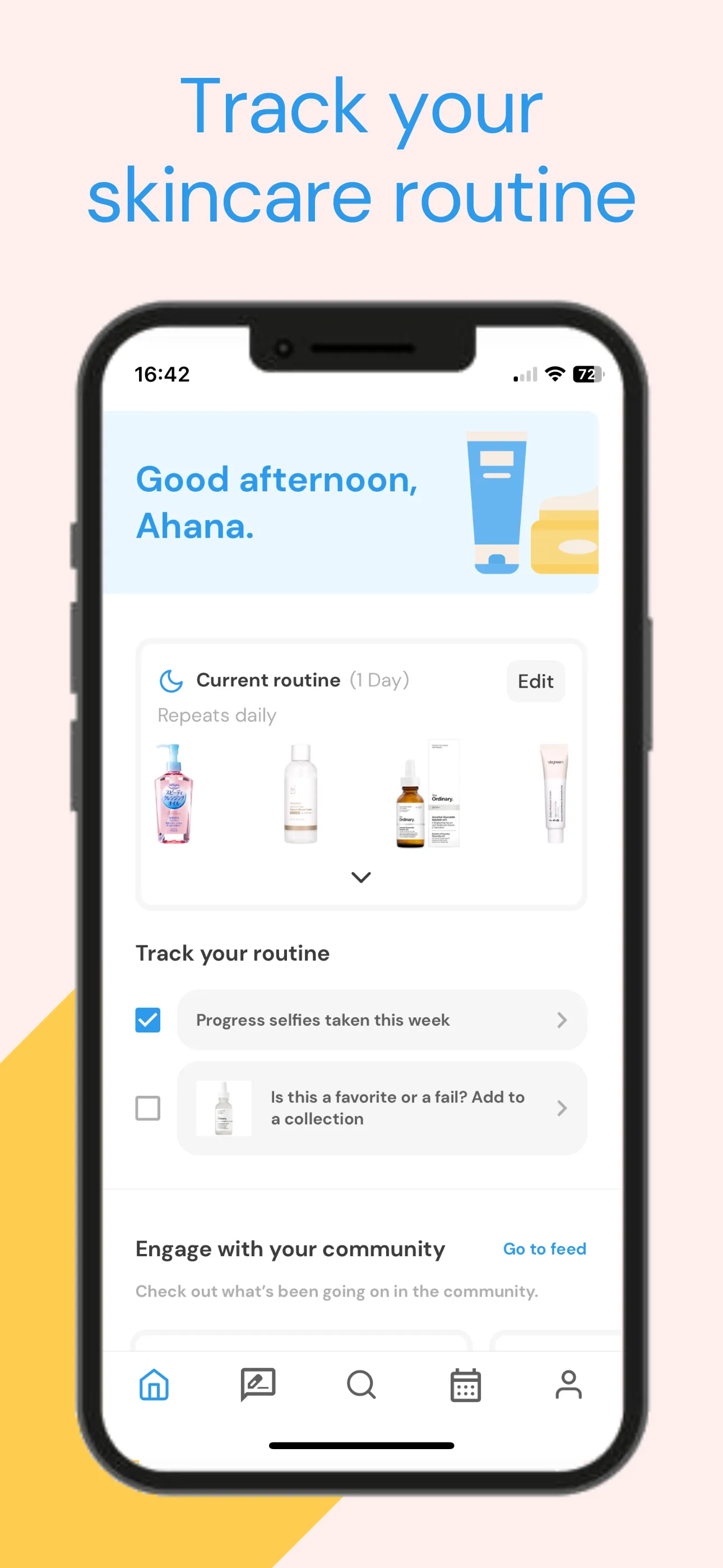 Clear: Social Skincare Tracker | Indus Appstore | Screenshot