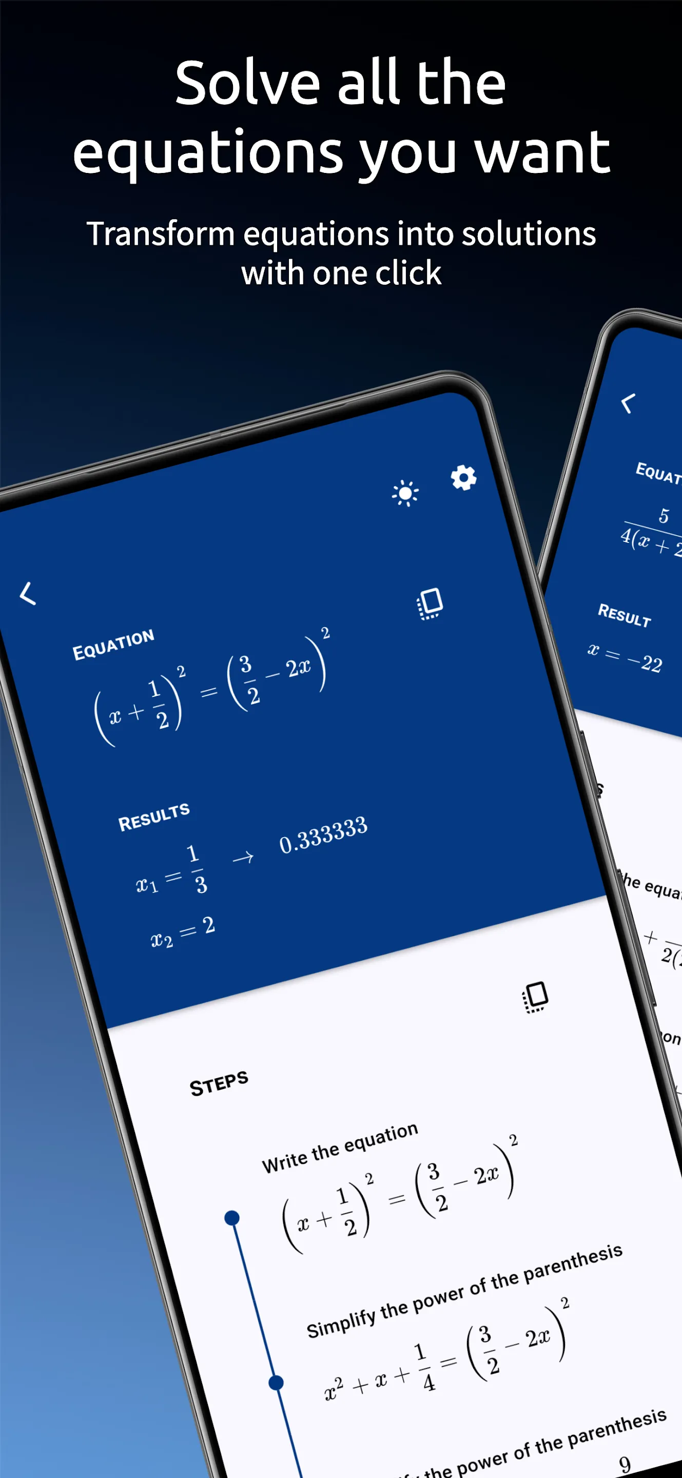 Solve equations | Indus Appstore | Screenshot