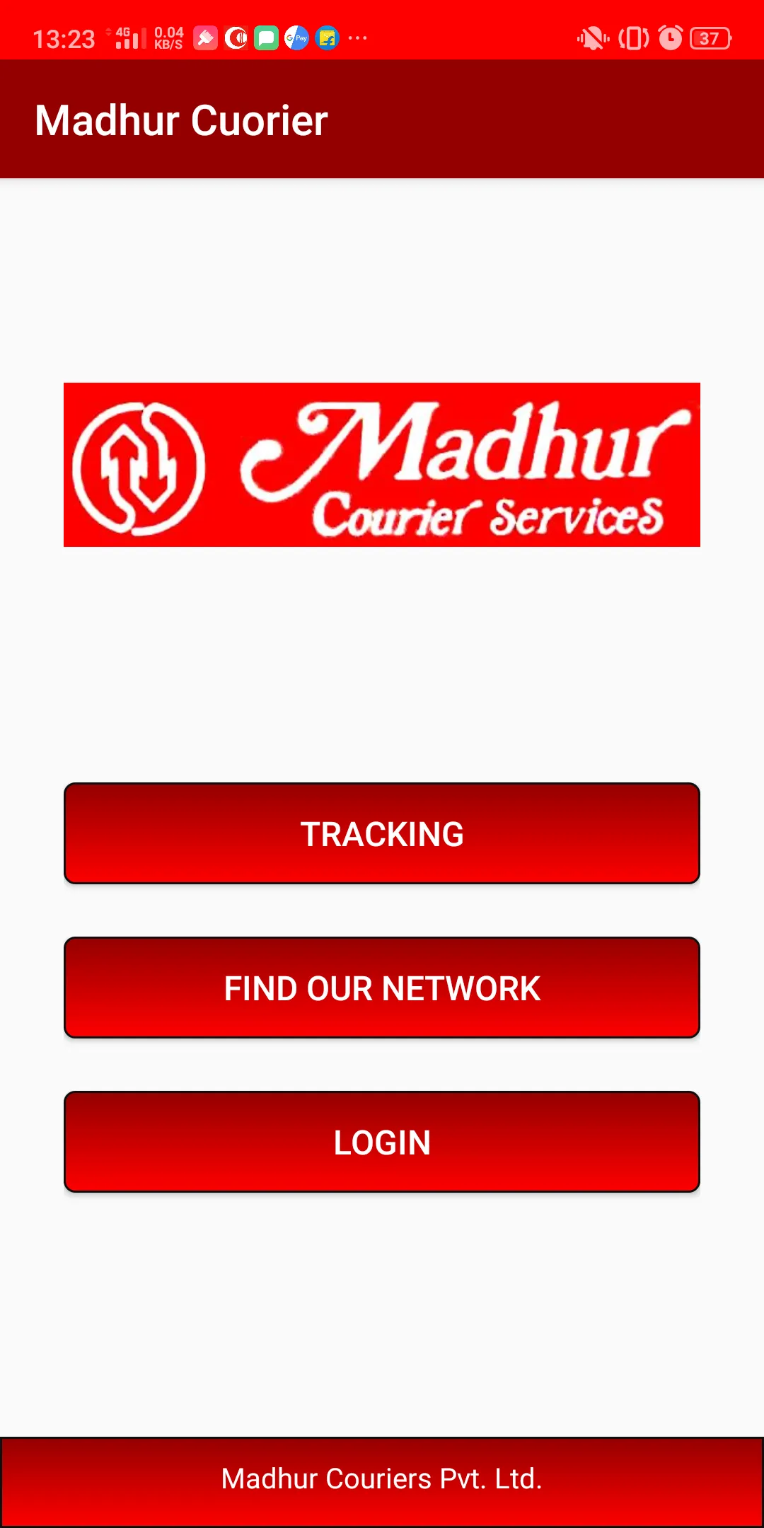 Madhur Couriers | Indus Appstore | Screenshot