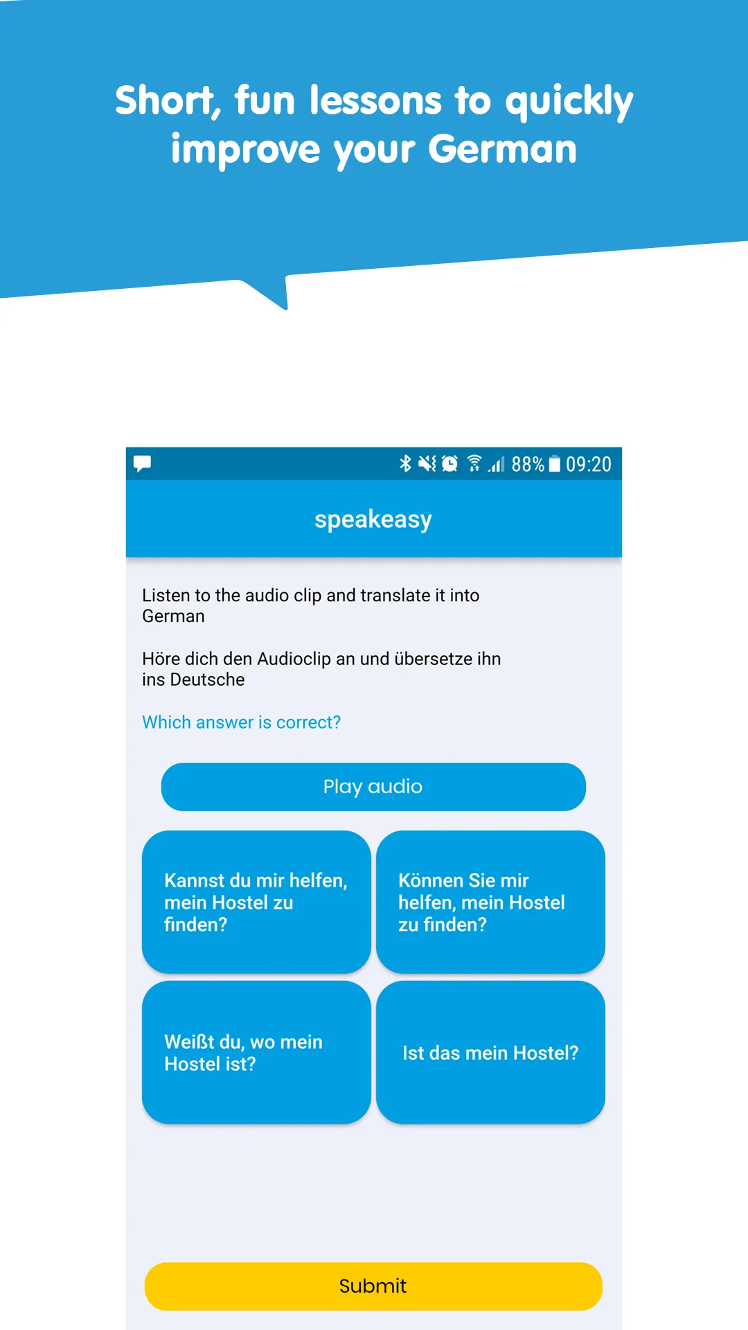 speakeasy Learn German | Indus Appstore | Screenshot