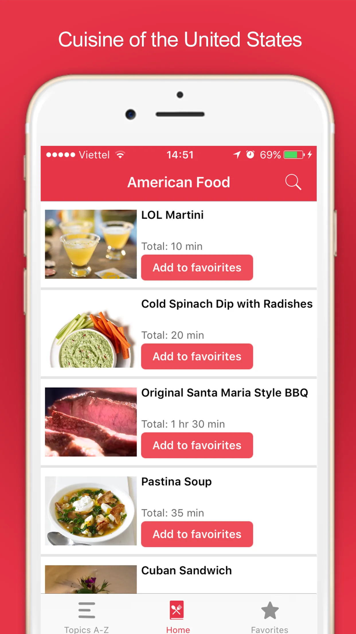 American Cuisine - Meal Ideas | Indus Appstore | Screenshot