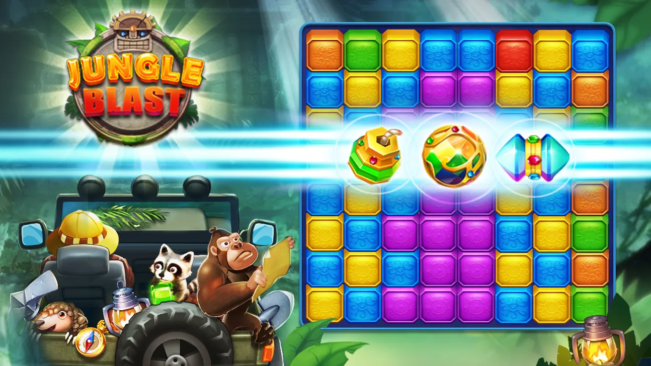 Jungle Blast  -  Jewels Crush  | Indus Appstore | Screenshot