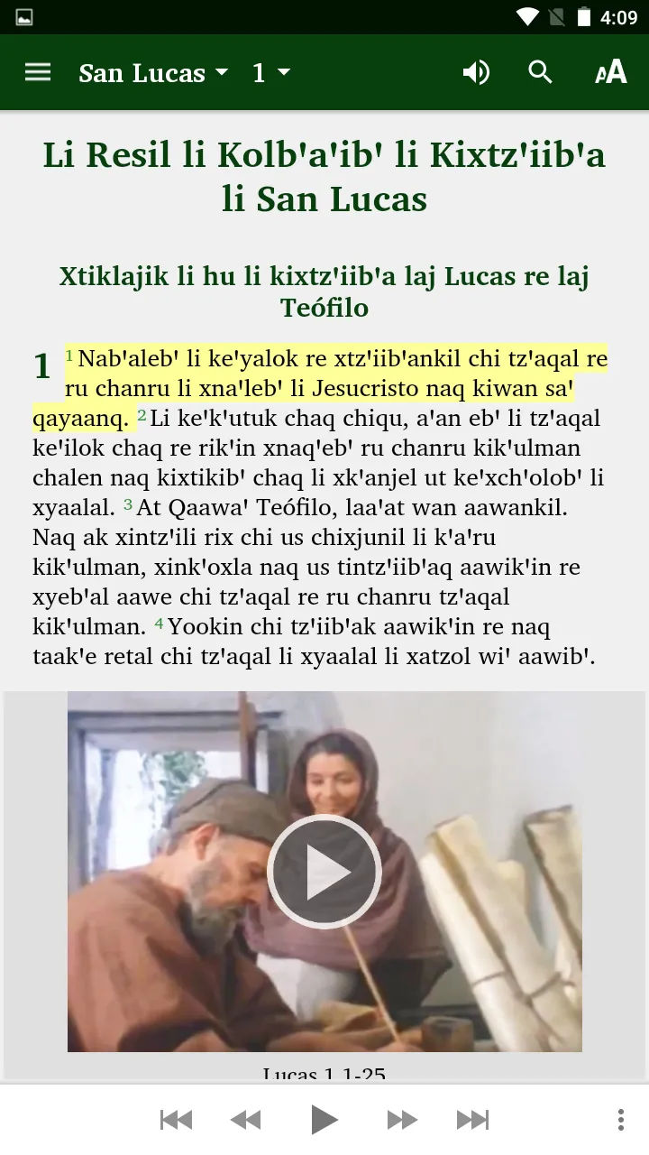 Kekchi Bible (official orth) | Indus Appstore | Screenshot