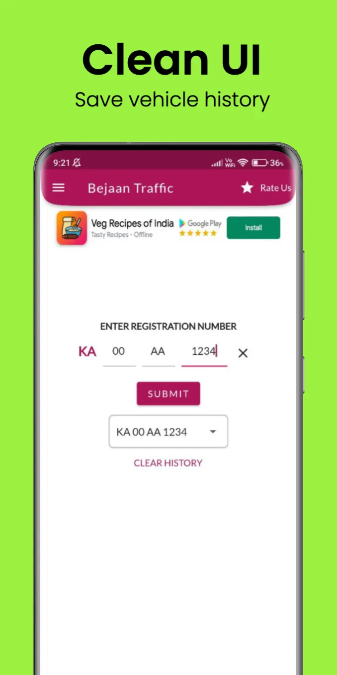 Bangalore Traffic Fines Check | Indus Appstore | Screenshot