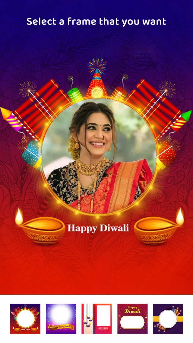 Diwali Photo Frame | Indus Appstore | Screenshot