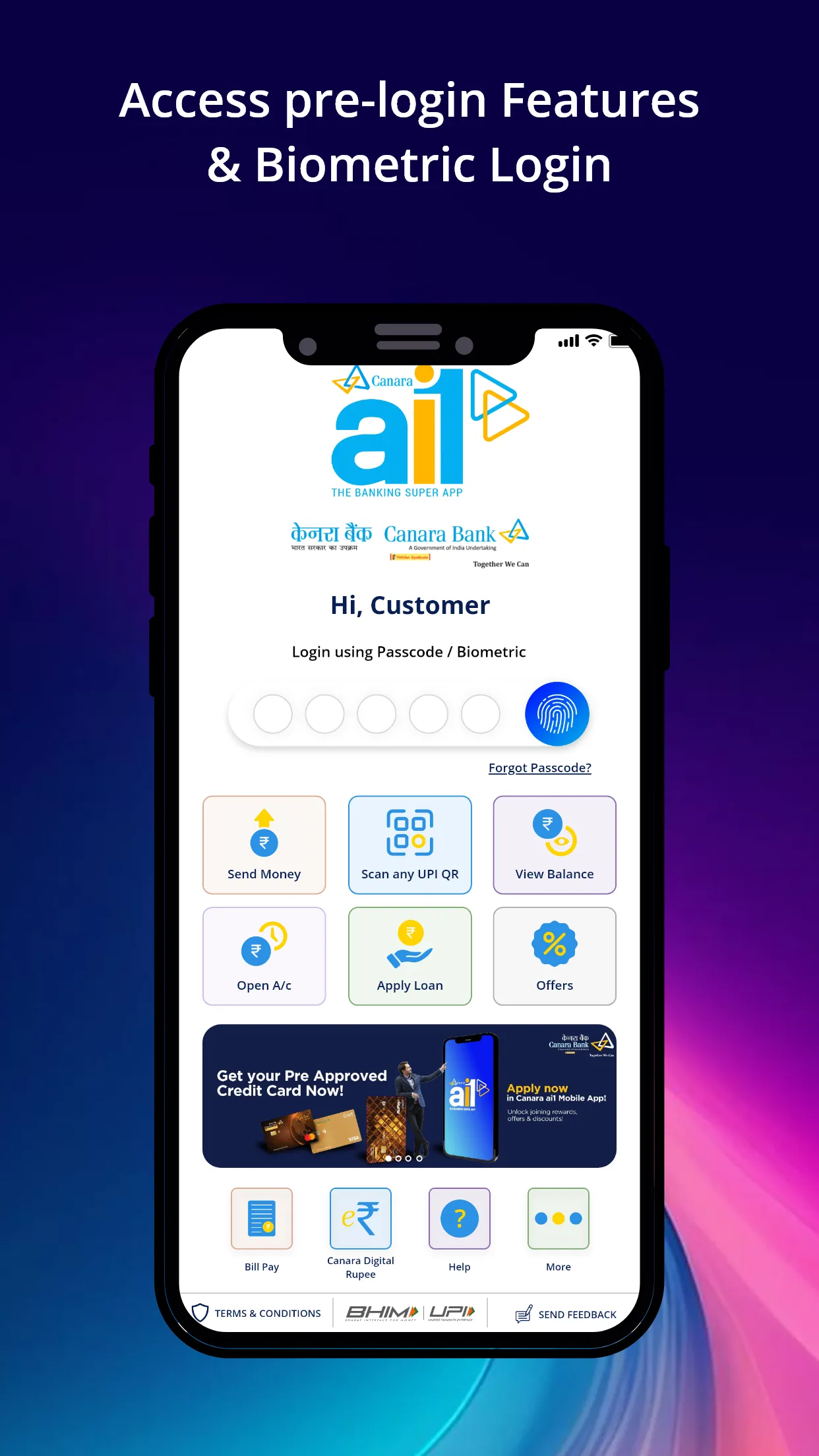 Canara ai1- Mobile Banking App | Indus Appstore | Screenshot