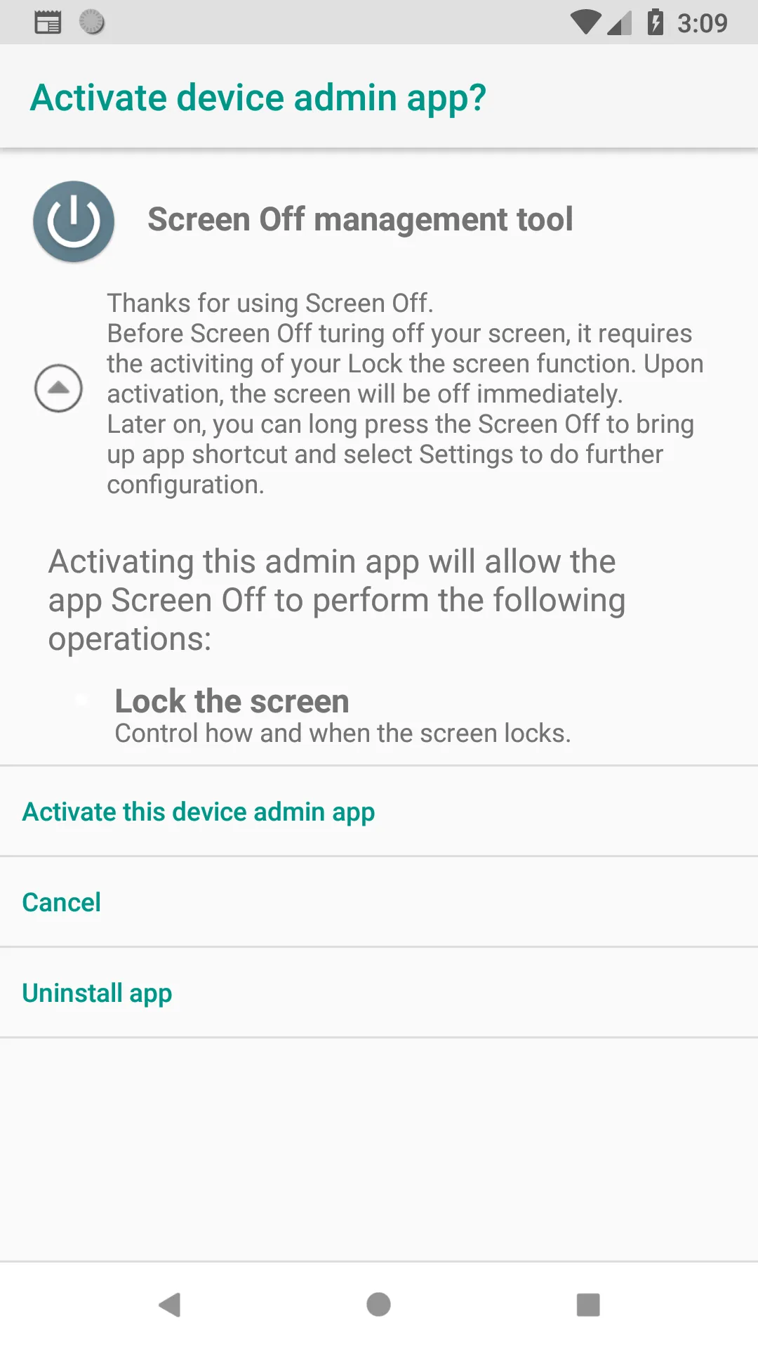 Screen off | Indus Appstore | Screenshot