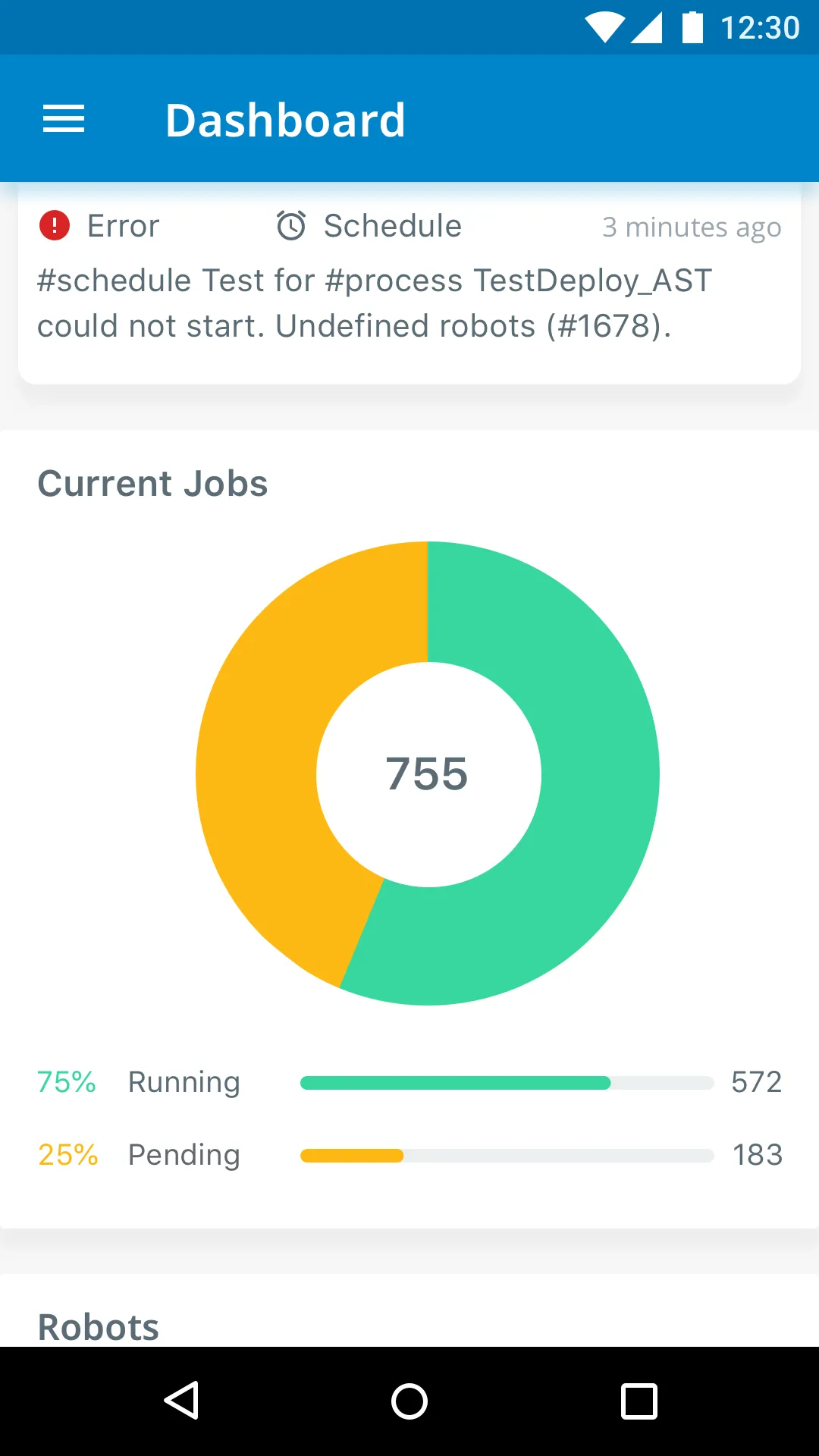 UiPath Orchestrator | Indus Appstore | Screenshot