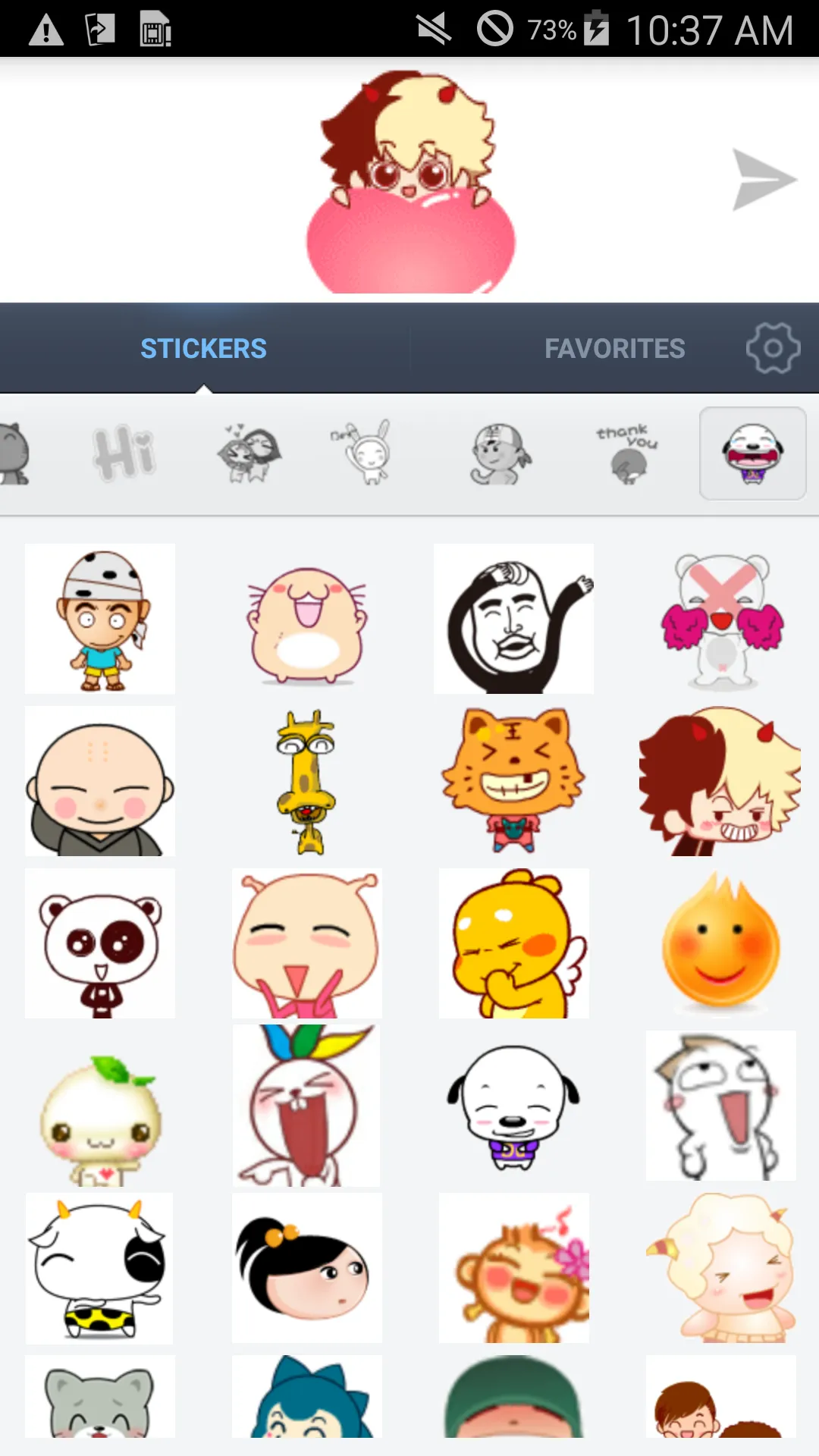 Love Stickers for messenger | Indus Appstore | Screenshot