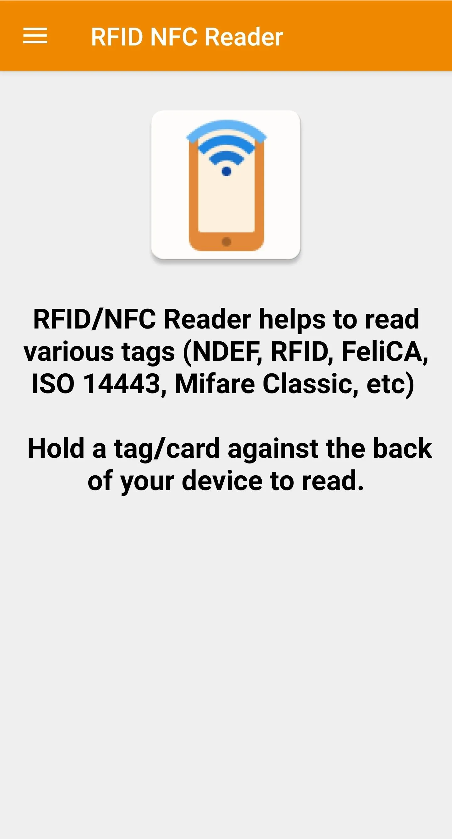 NFC RFID Reader Tools tag | Indus Appstore | Screenshot