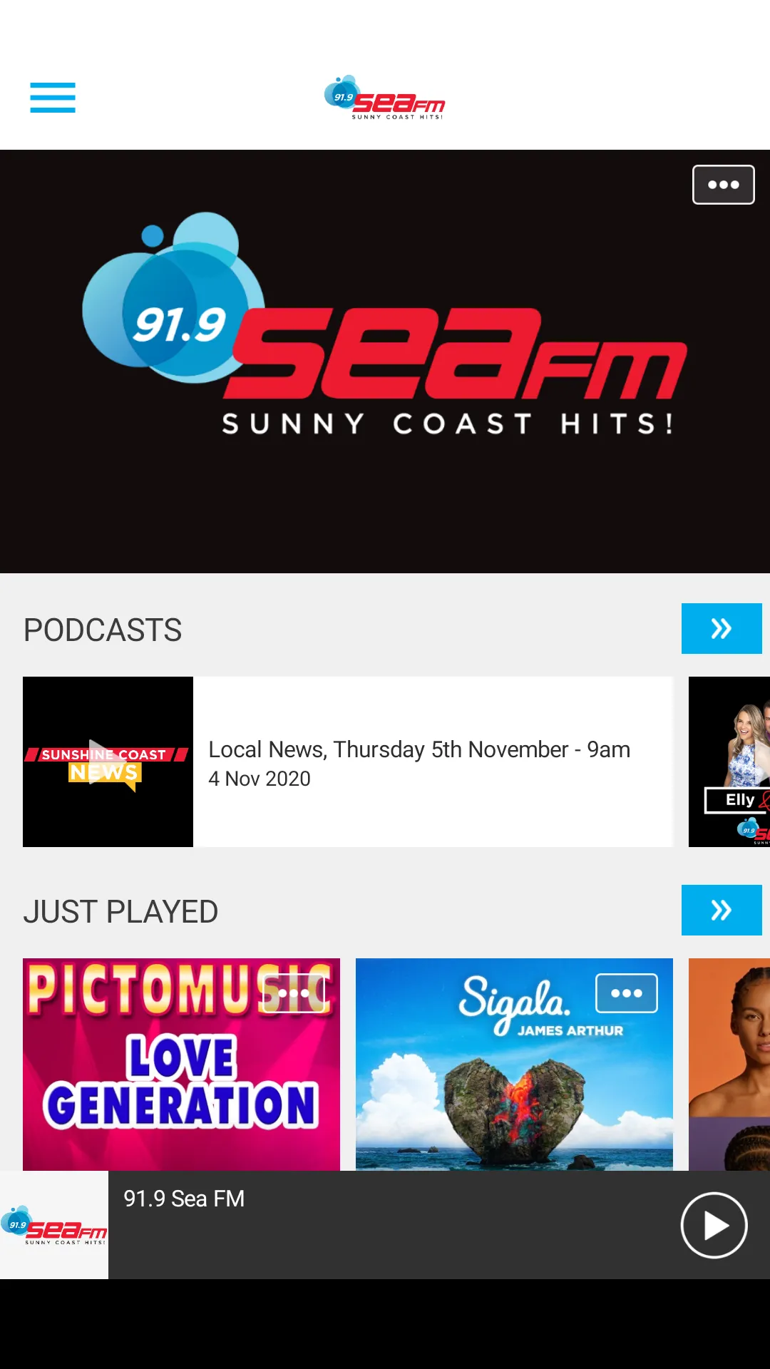 91.9 SEA FM Sunshine Coast | Indus Appstore | Screenshot