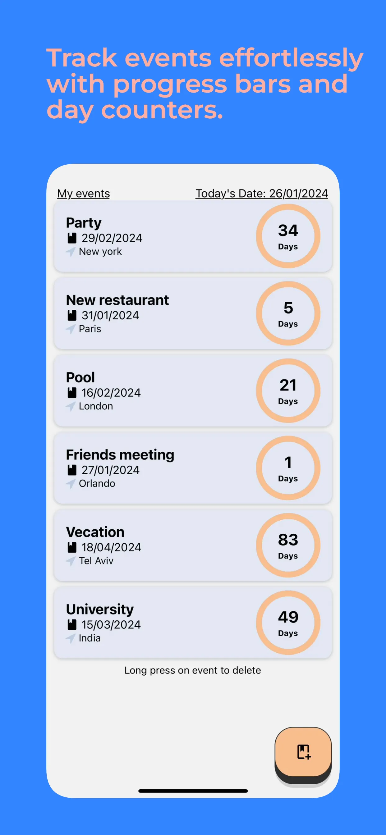 EventTracker Pro | Indus Appstore | Screenshot