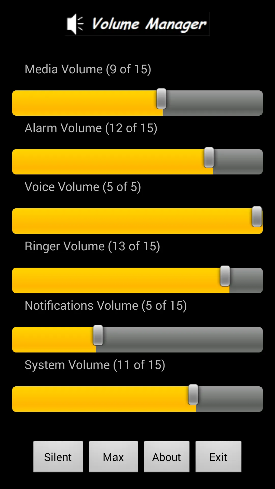 Volume Manager | Indus Appstore | Screenshot