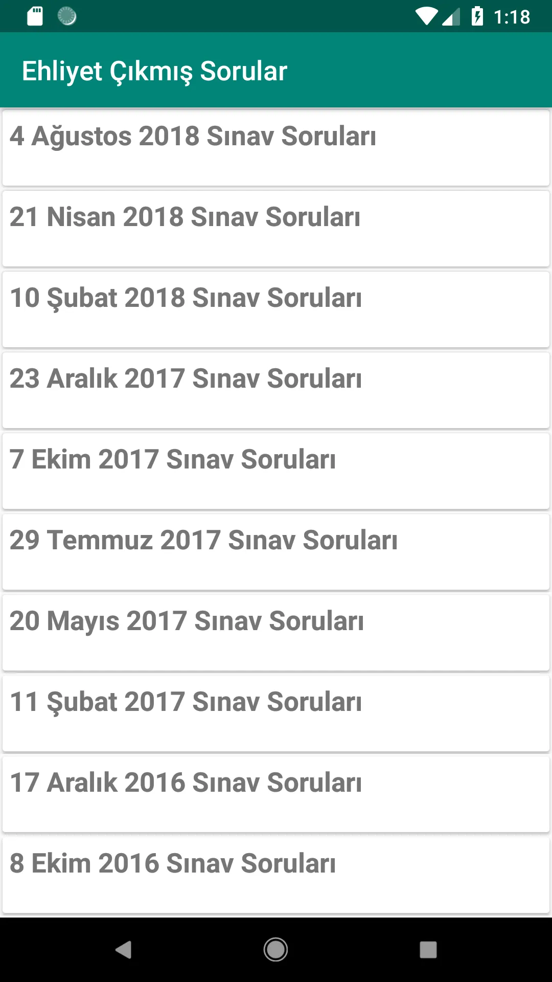 Ehliyet Sınav Soruları 2025 | Indus Appstore | Screenshot