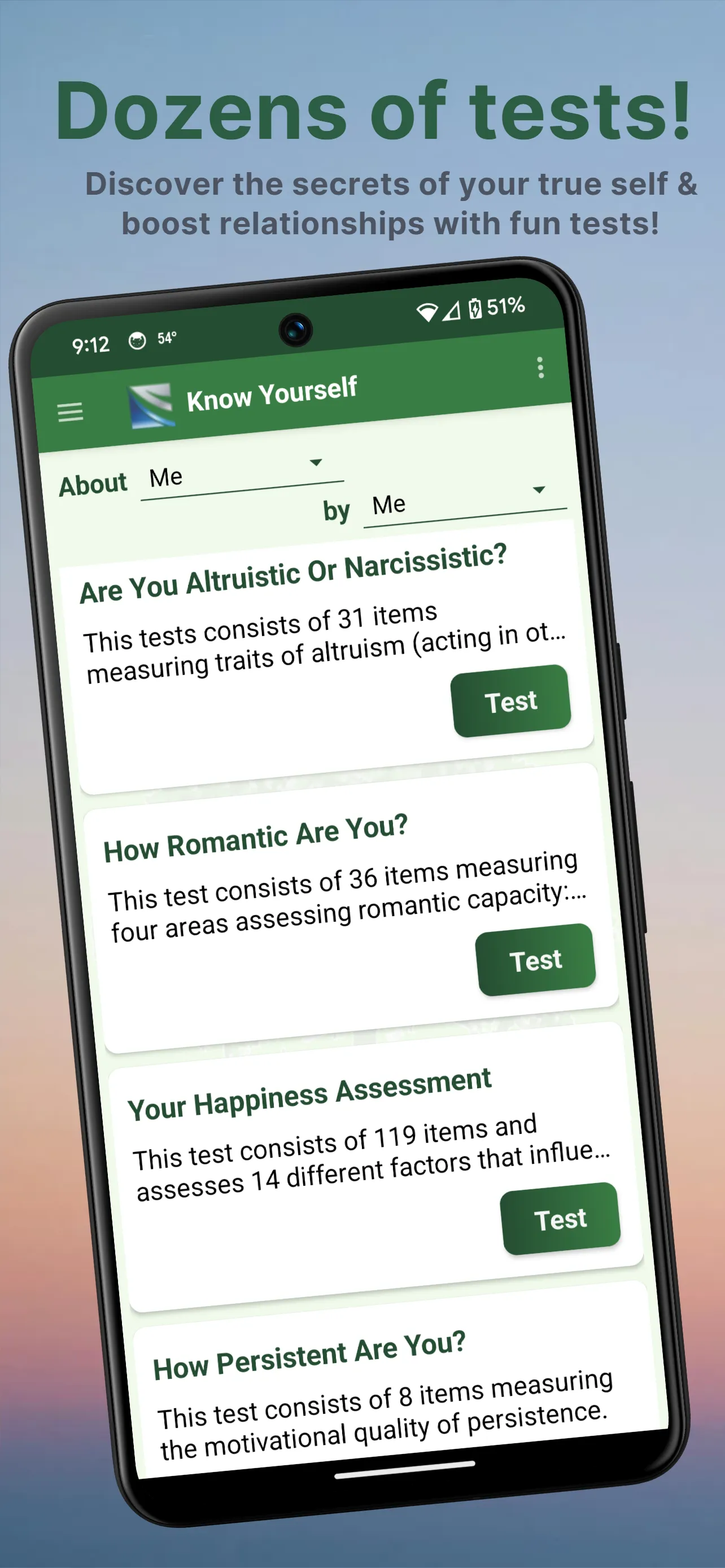 Know Yourself Personality Test | Indus Appstore | Screenshot