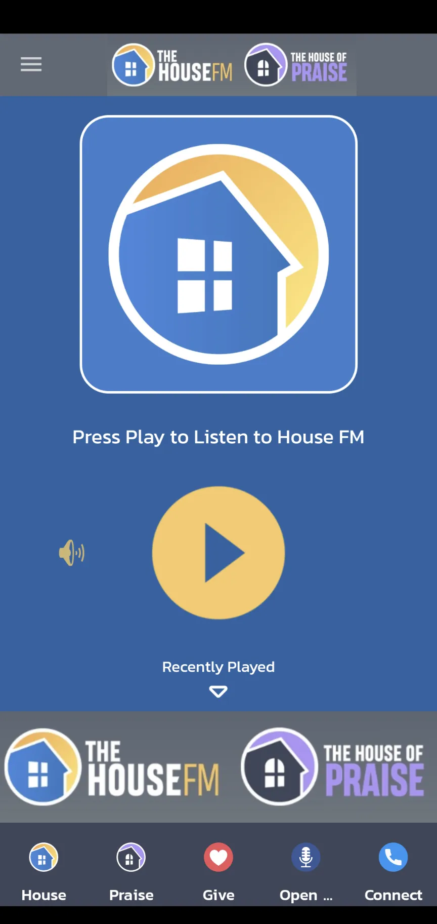 House FM / House of Praise | Indus Appstore | Screenshot